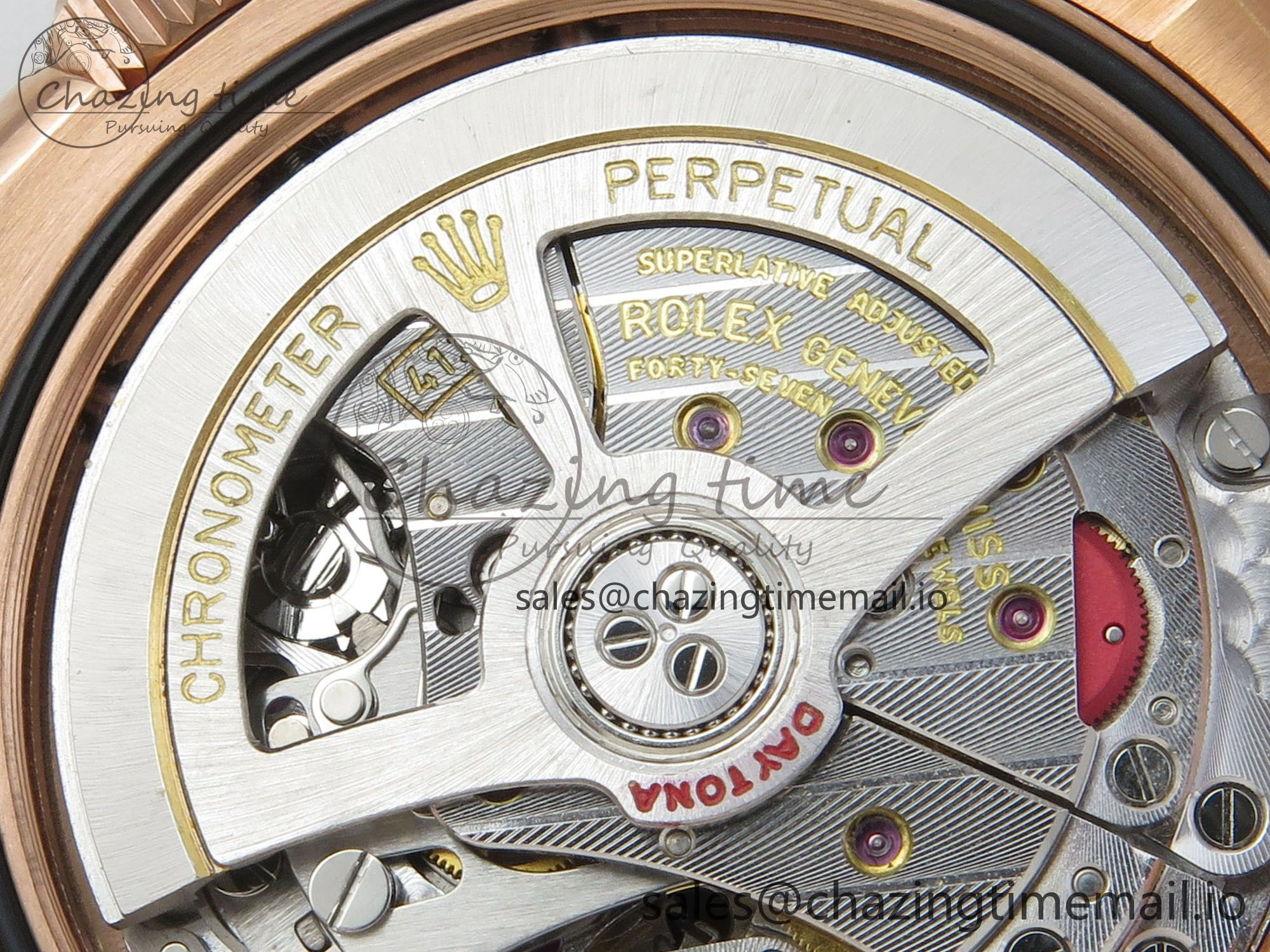 Daytona 126505 RG APSF 1:1 Best Edition RG Black Dial Stick Markers On 904L RG Bracelet SH4131