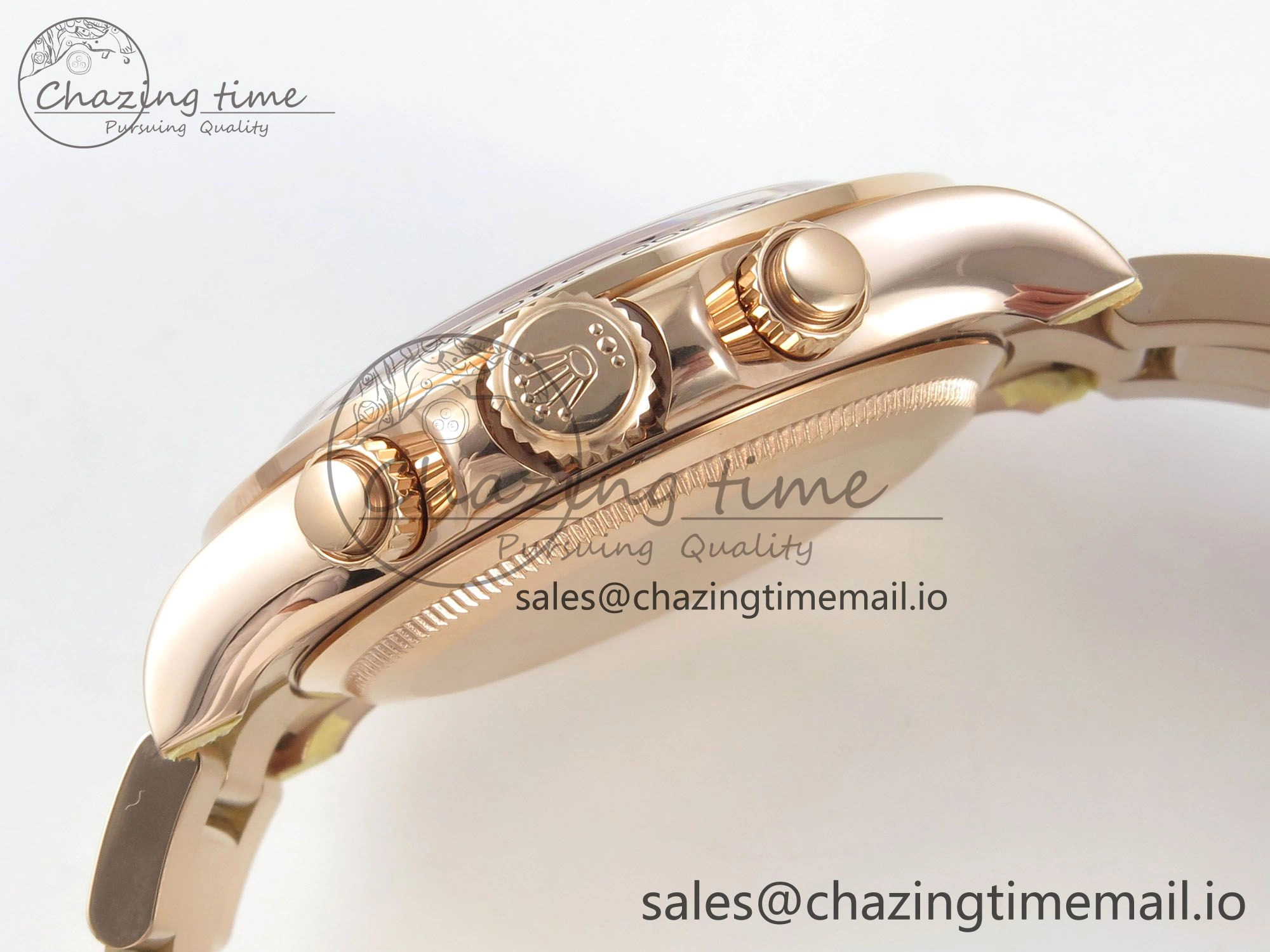 Daytona 126505 RG Clean 1:1 Best Edition RG Champagne Stick Dial on RG Bracelet Super Clone DD4131