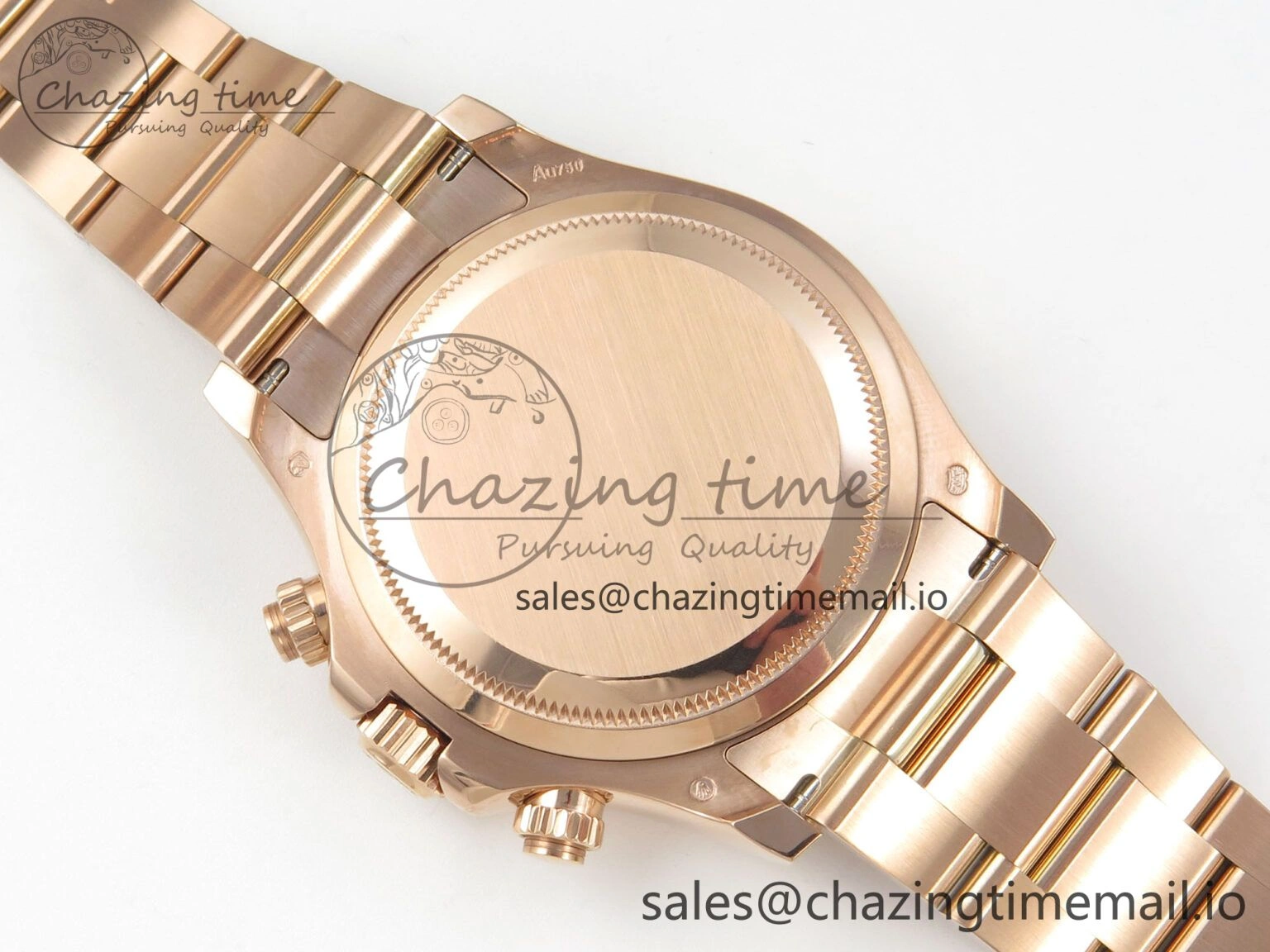 Daytona 126505 RG Clean 1:1 Best Edition RG Champagne Stick Dial on RG Bracelet Super Clone DD4131