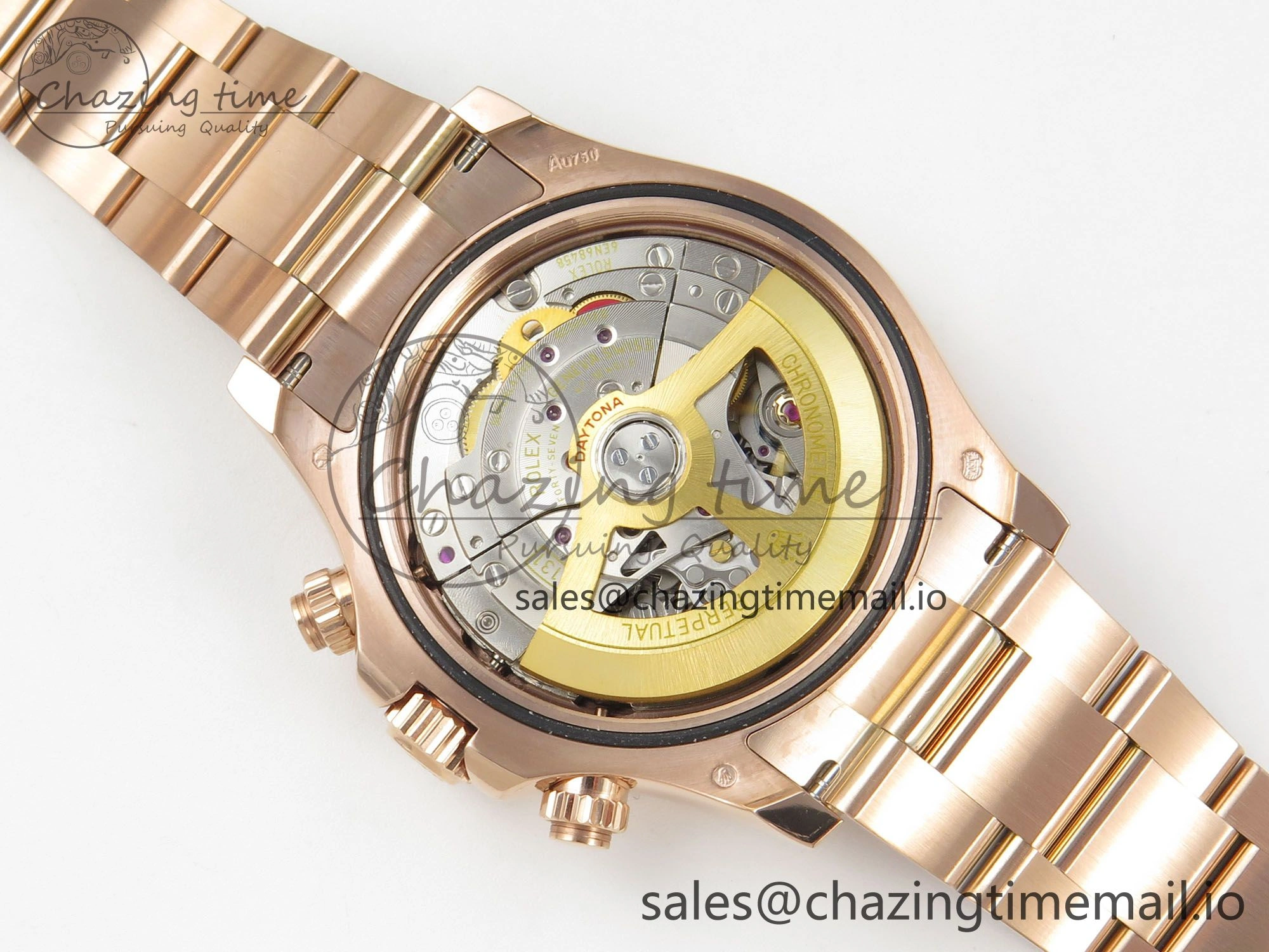 Daytona 126505 RG Clean 1:1 Best Edition RG Champagne Stick Dial on RG Bracelet Super Clone DD4131