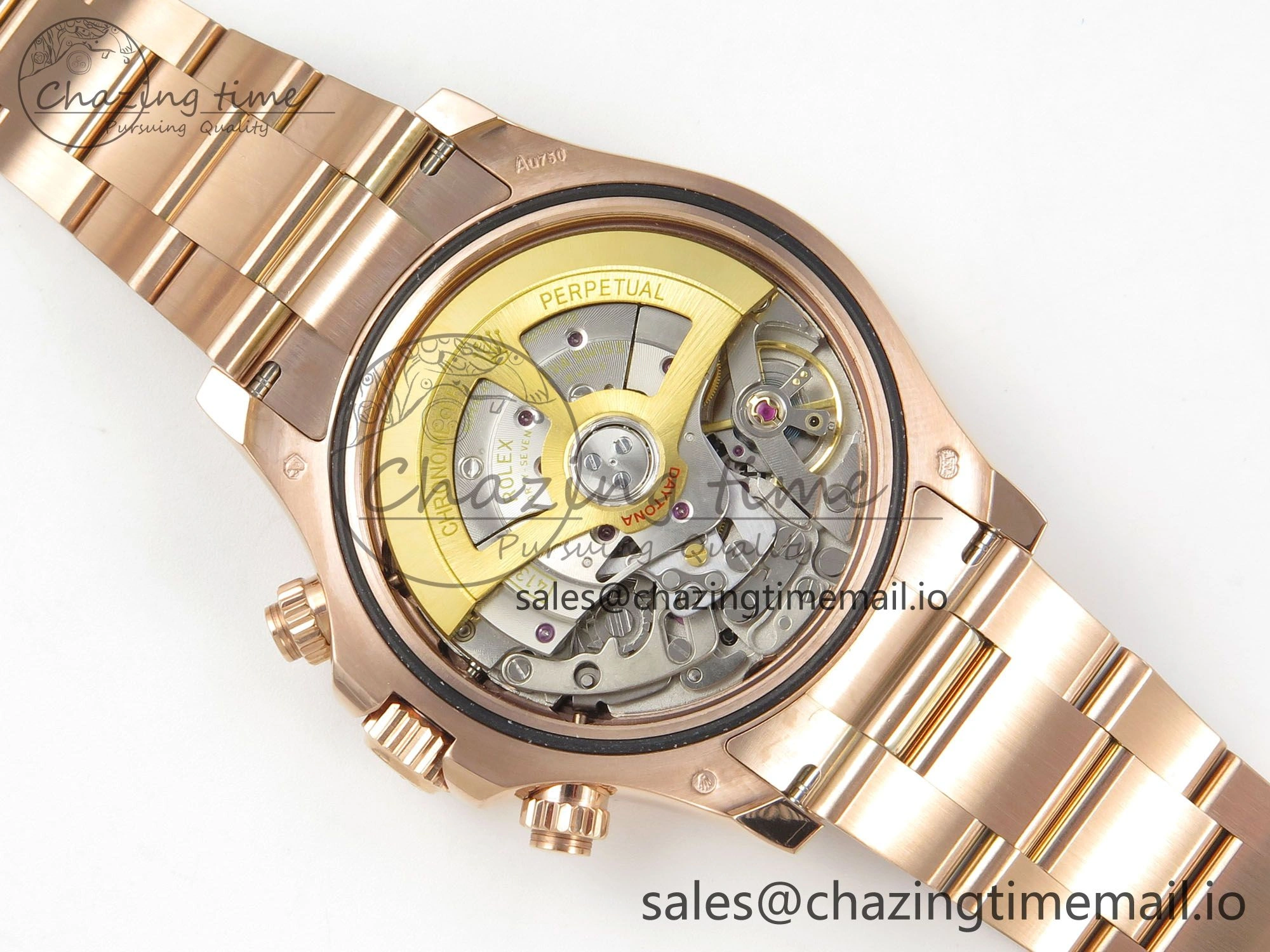 Daytona 126505 RG Clean 1:1 Best Edition RG Champagne Stick Dial on RG Bracelet Super Clone DD4131