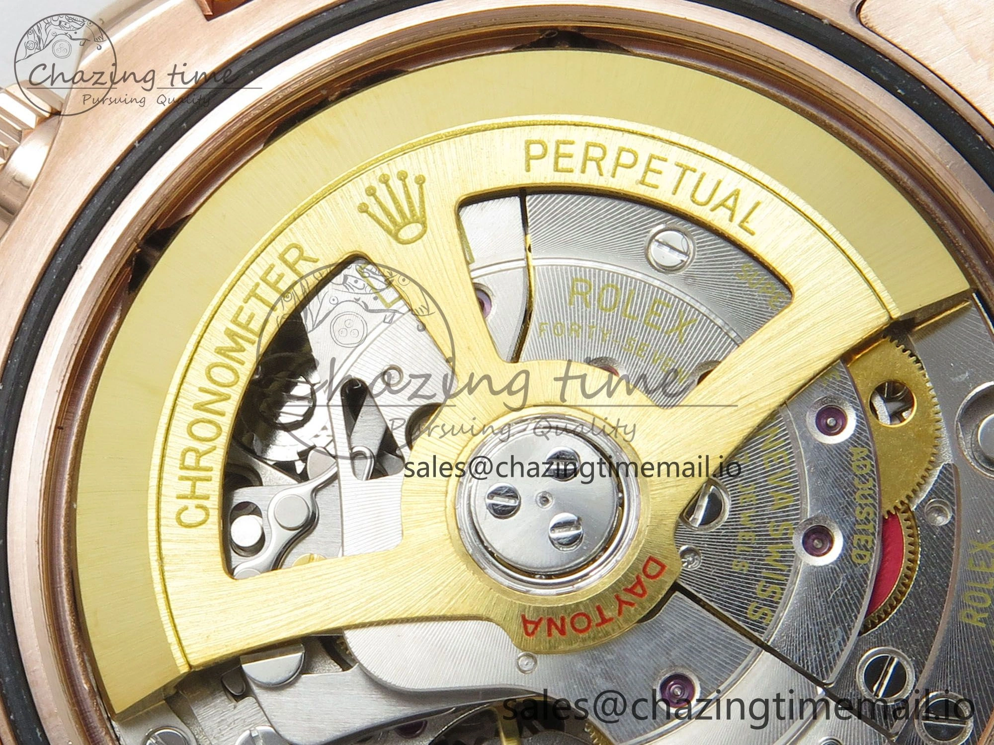 Daytona 126505 RG Clean 1:1 Best Edition RG Champagne Stick Dial on RG Bracelet Super Clone DD4131