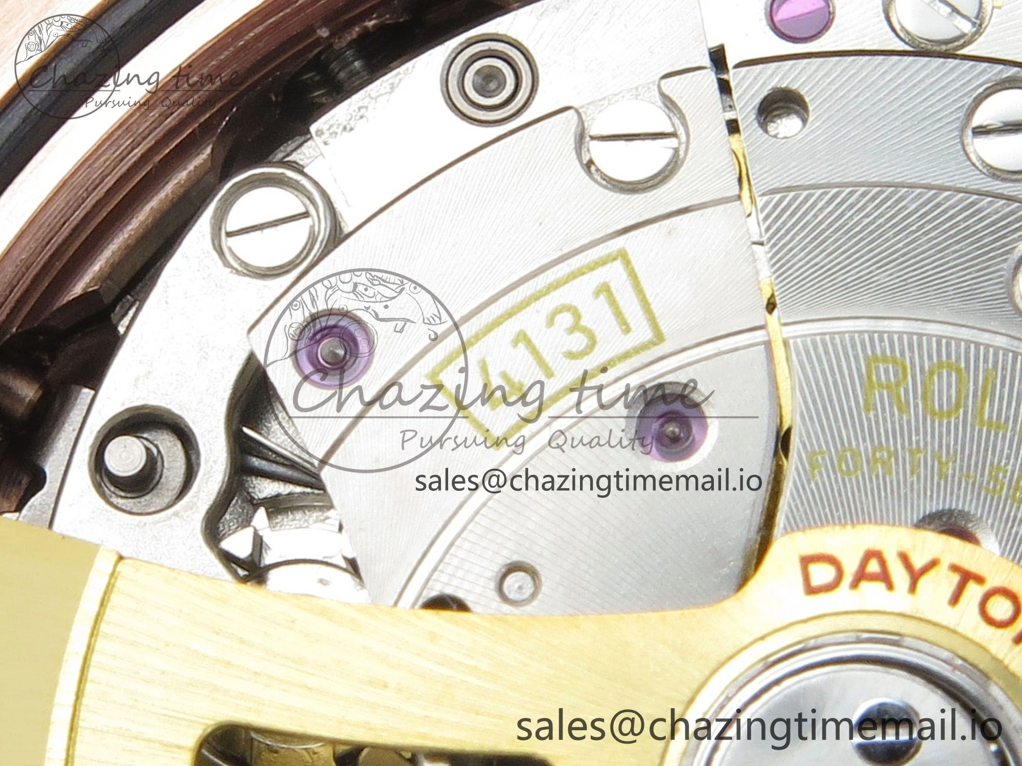 Daytona 126505 RG Clean 1:1 Best Edition RG Champagne Stick Dial on RG Bracelet Super Clone DD4131