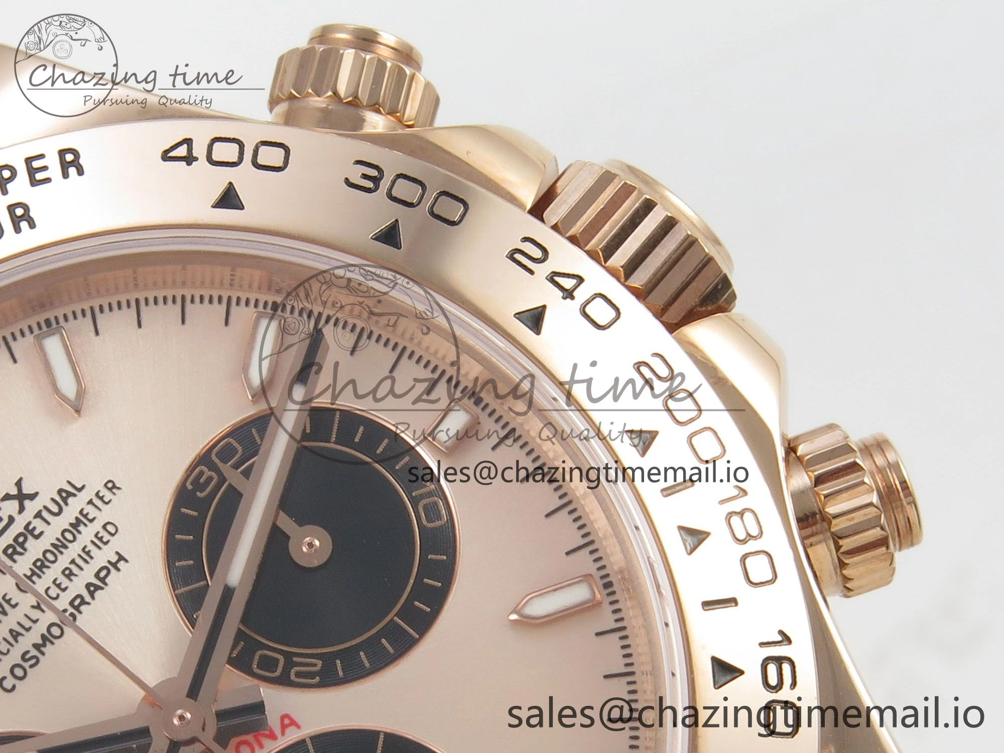 Daytona 126505 RG Clean 1:1 Best Edition RG Champagne Stick Dial on RG Bracelet Super Clone DD4131
