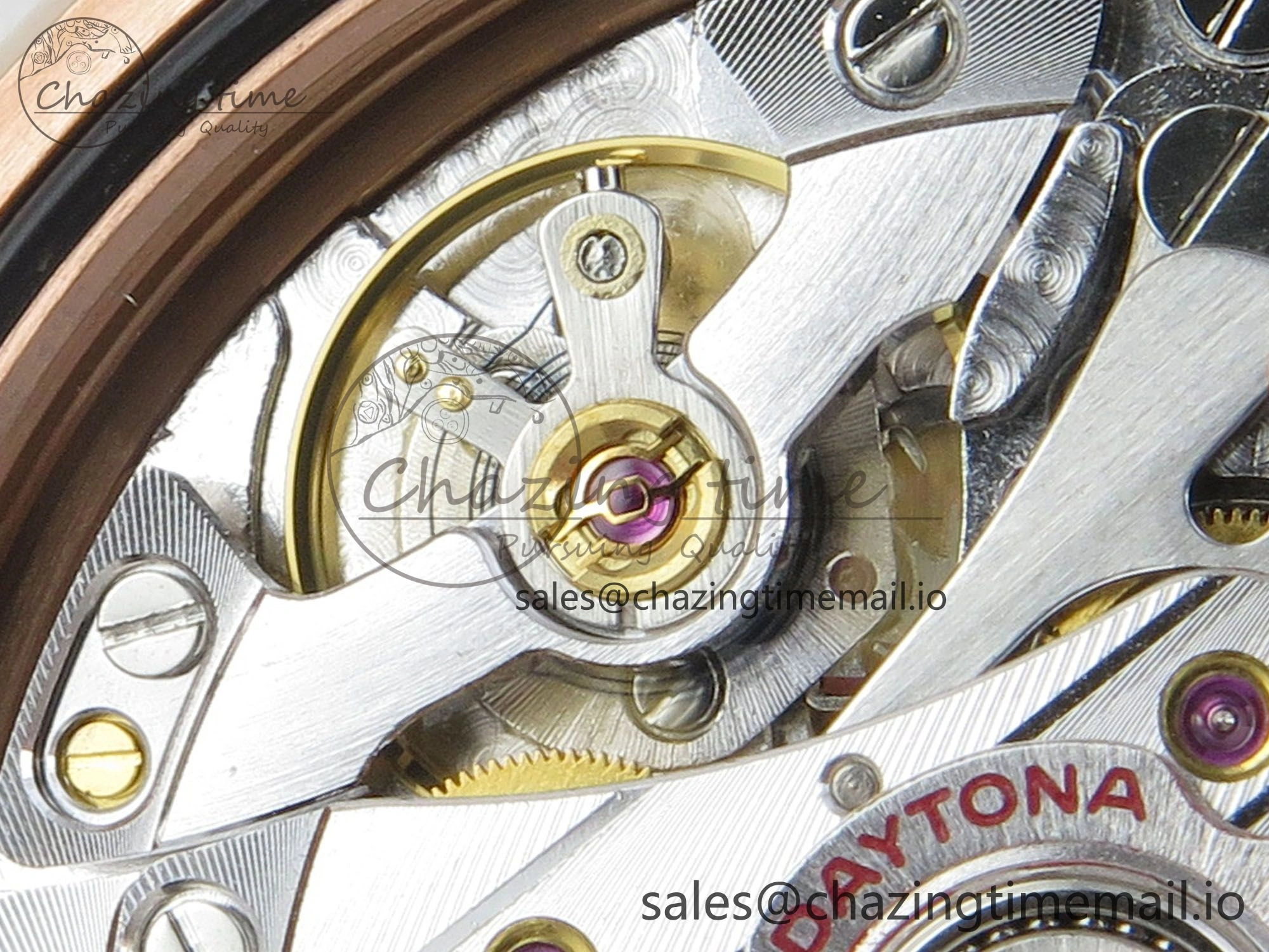 Daytona 126505 RG QF 1:1 Best Edition RG Dial Crystal Markers On RG Bracelet SH4131 V6 (Gain Weight)