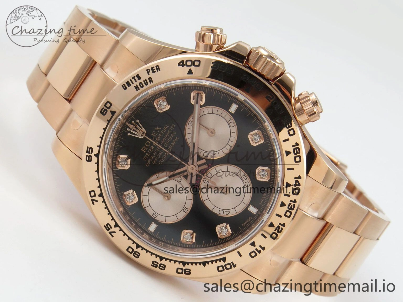 Daytona 126505 THBF 1:1 Best Edition Black RG Dial on RG Bracelet SH4131