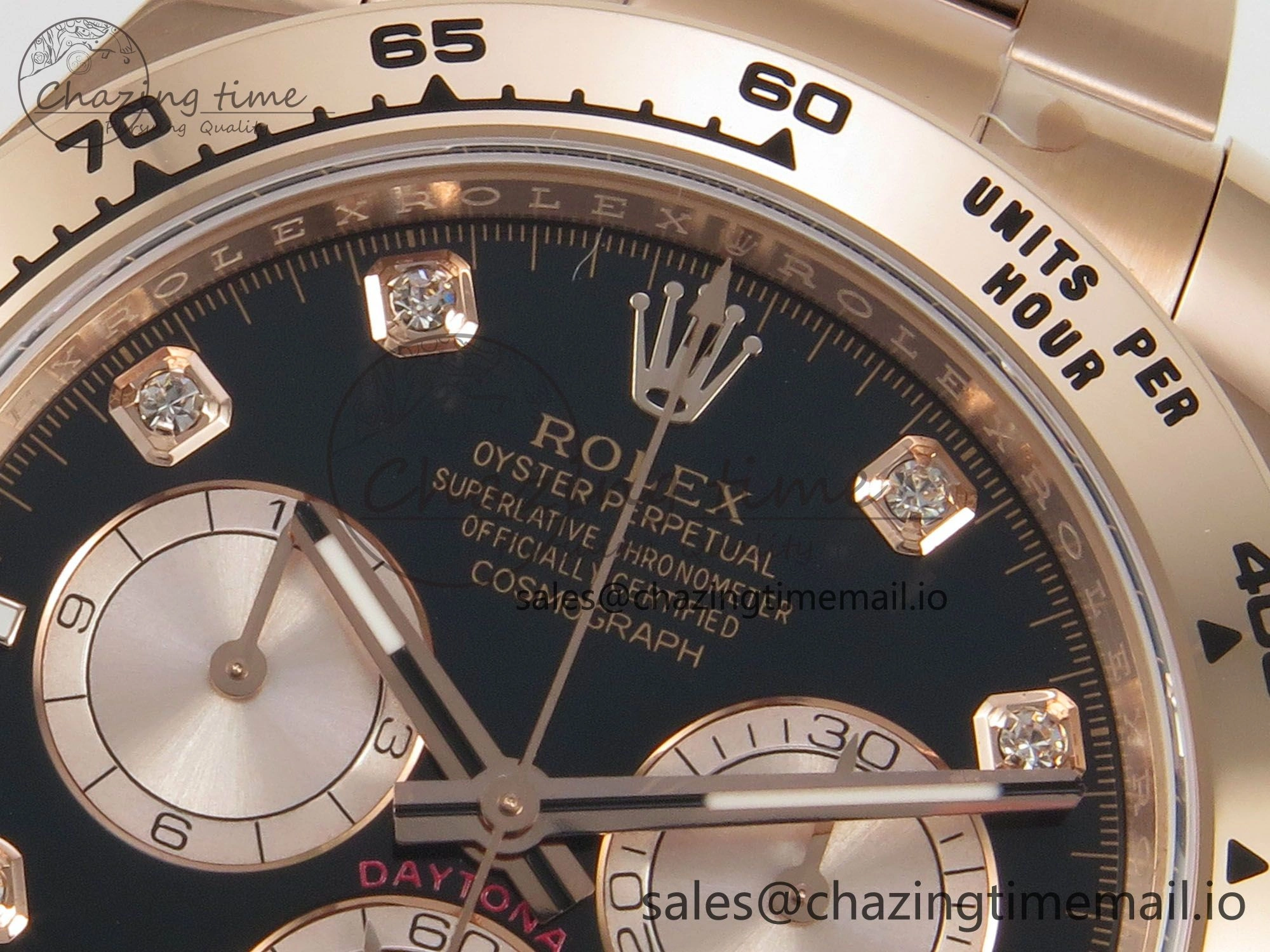 Daytona 126505 THBF 1:1 Best Edition Black RG Dial on RG Bracelet SH4131