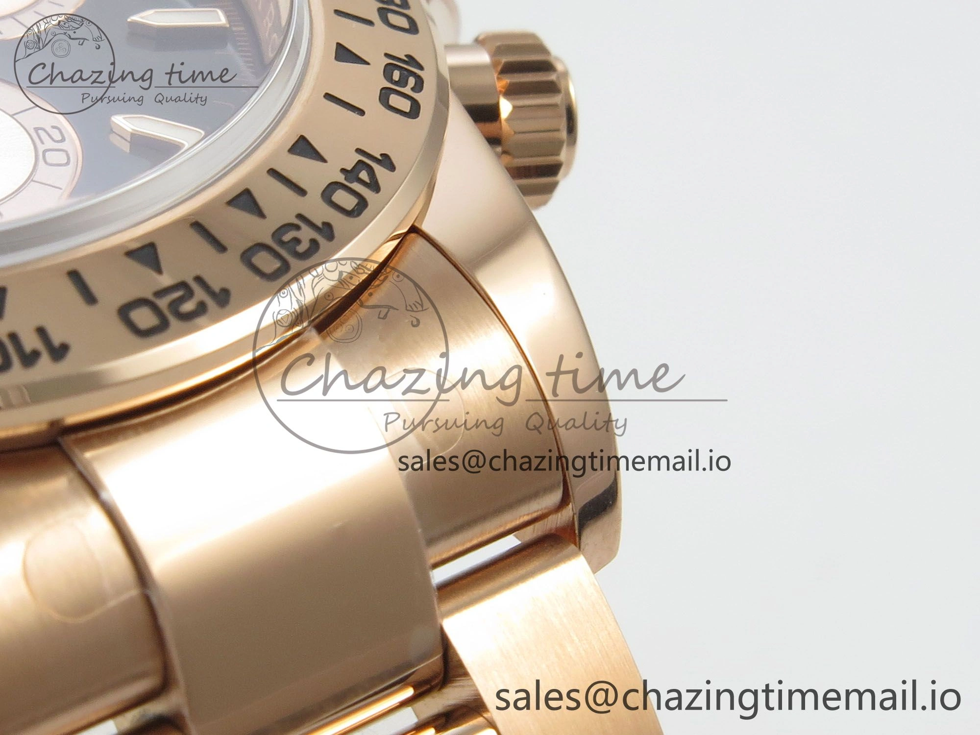Daytona 126505 VSF 1:1 Best Edition Black Dial RG Subdial On Oyster Bracelet DD4131(Gain Weight)