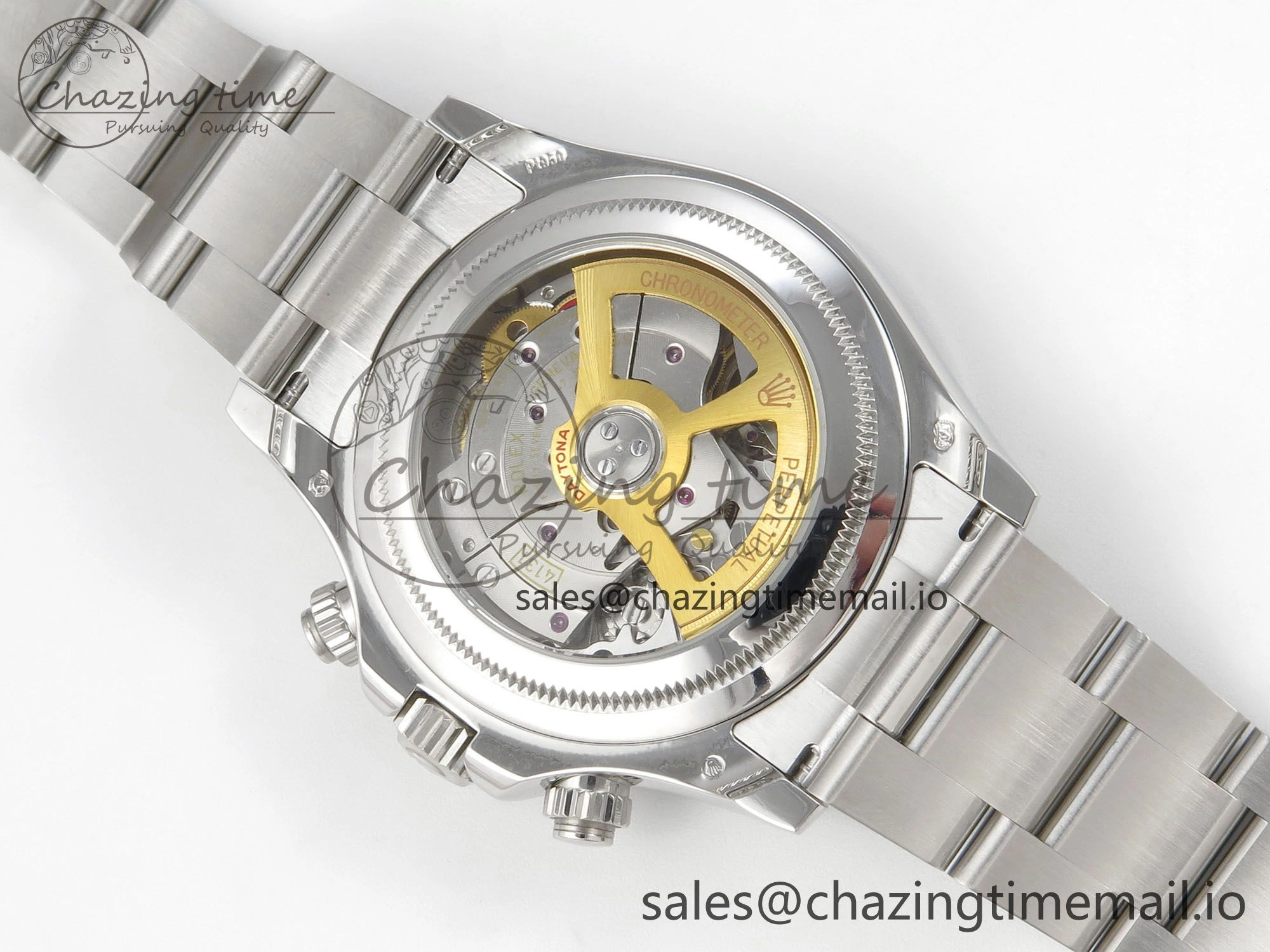 Daytona 126506 904L SS Clean 1:1 Best Edition Ice Blue Dial Sticks Markers on 904L SS Bracelet Super Clone DD4131