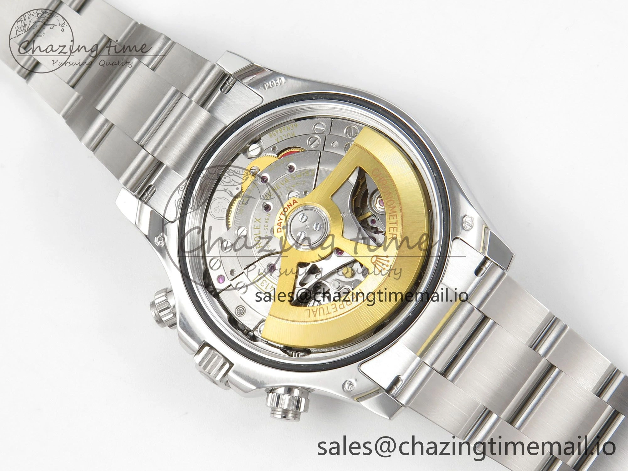 Daytona 126506 904L SS Clean 1:1 Best Edition Ice Blue Dial Sticks Markers on 904L SS Bracelet Super Clone DD4131