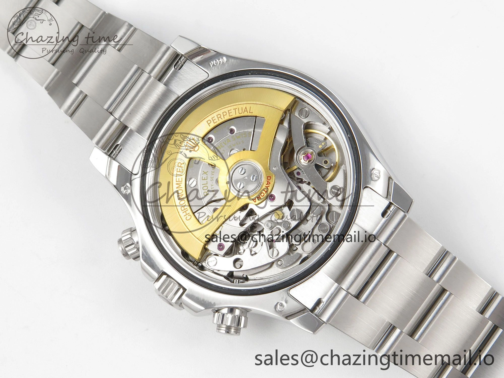 Daytona 126506 904L SS Clean 1:1 Best Edition Ice Blue Dial Sticks Markers on 904L SS Bracelet Super Clone DD4131