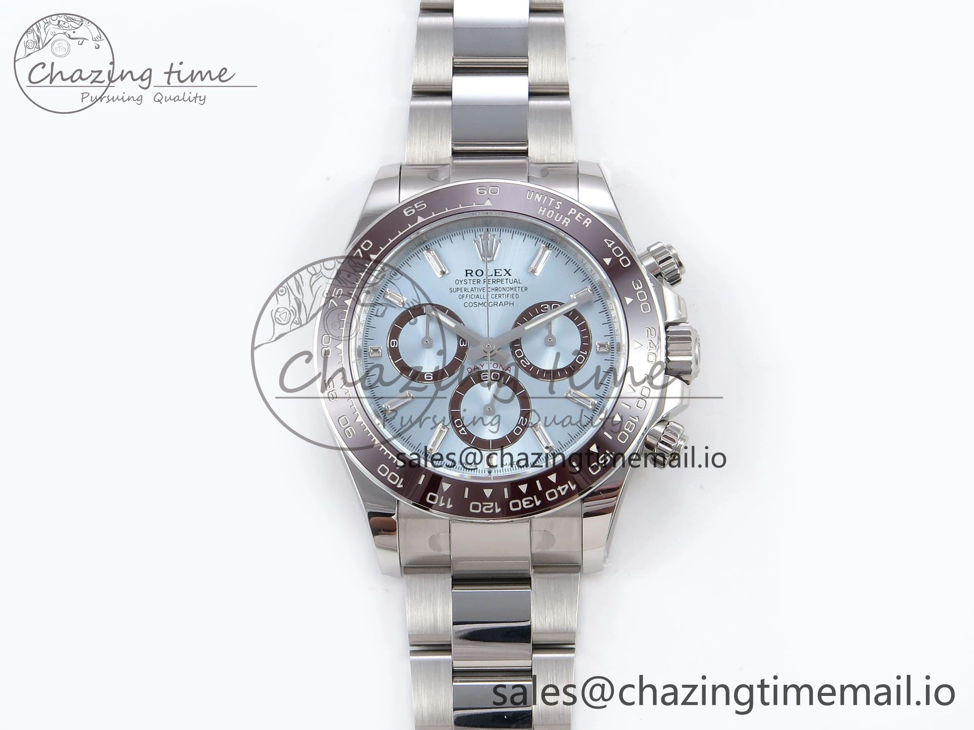 Daytona 126506 APSF 1:1 Best Edition 904L Steel Ice Blue Diamonds Markers Dial on SS Braclet SH4131