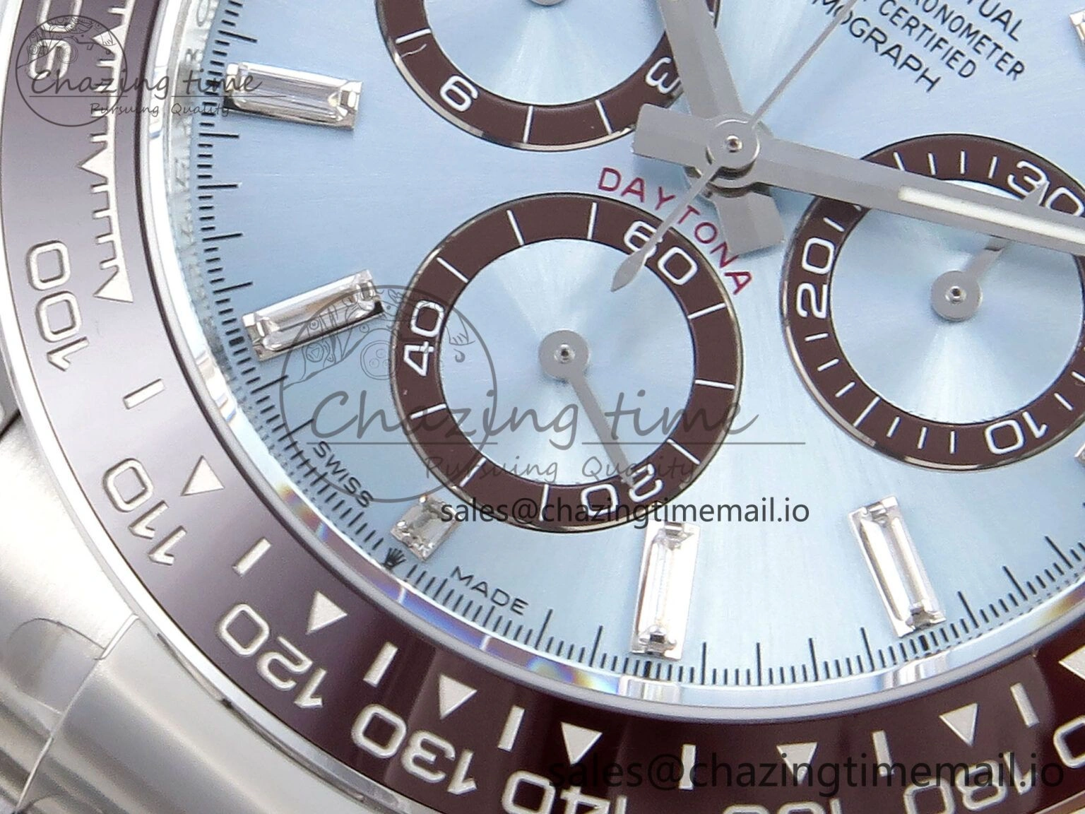 Daytona 126506 APSF 1:1 Best Edition 904L Steel Ice Blue Diamonds Markers Dial on SS Braclet SH4131