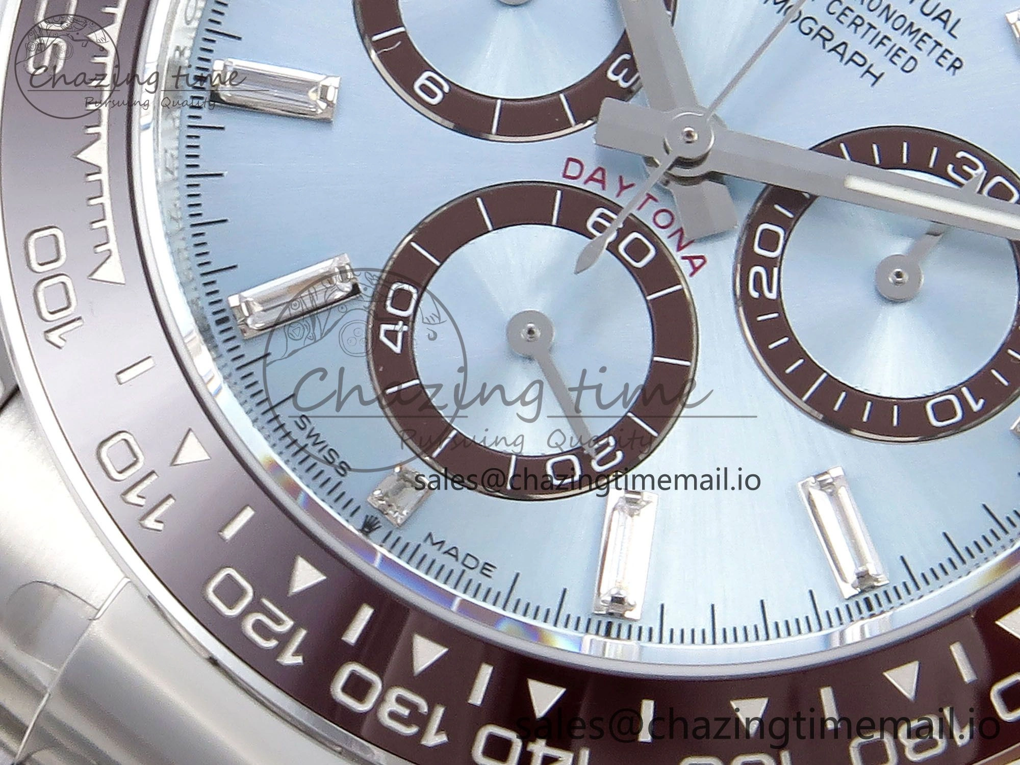 Daytona 126506 APSF 1:1 Best Edition 904L Steel Ice Blue Diamonds Markers Dial on SS Braclet SH4131