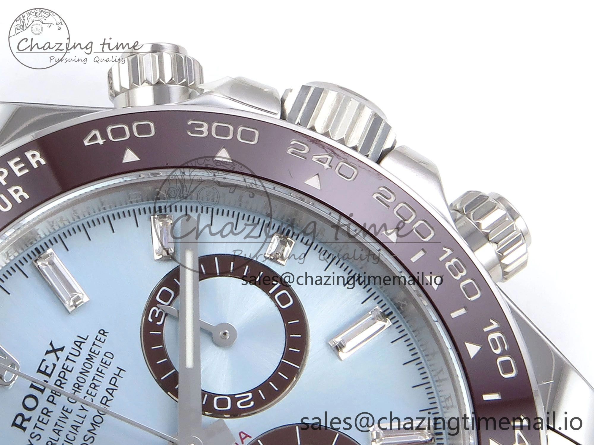 Daytona 126506 APSF 1:1 Best Edition 904L Steel Ice Blue Diamonds Markers Dial on SS Braclet SH4131