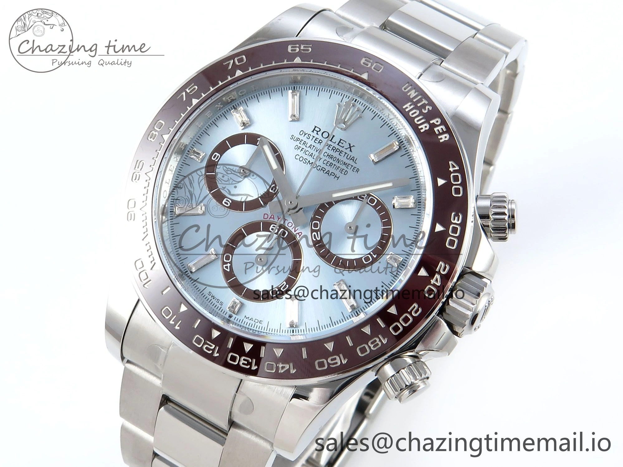 Daytona 126506 APSF 1:1 Best Edition Ice Blue Crystal Dial on SS Braclet SH4131
