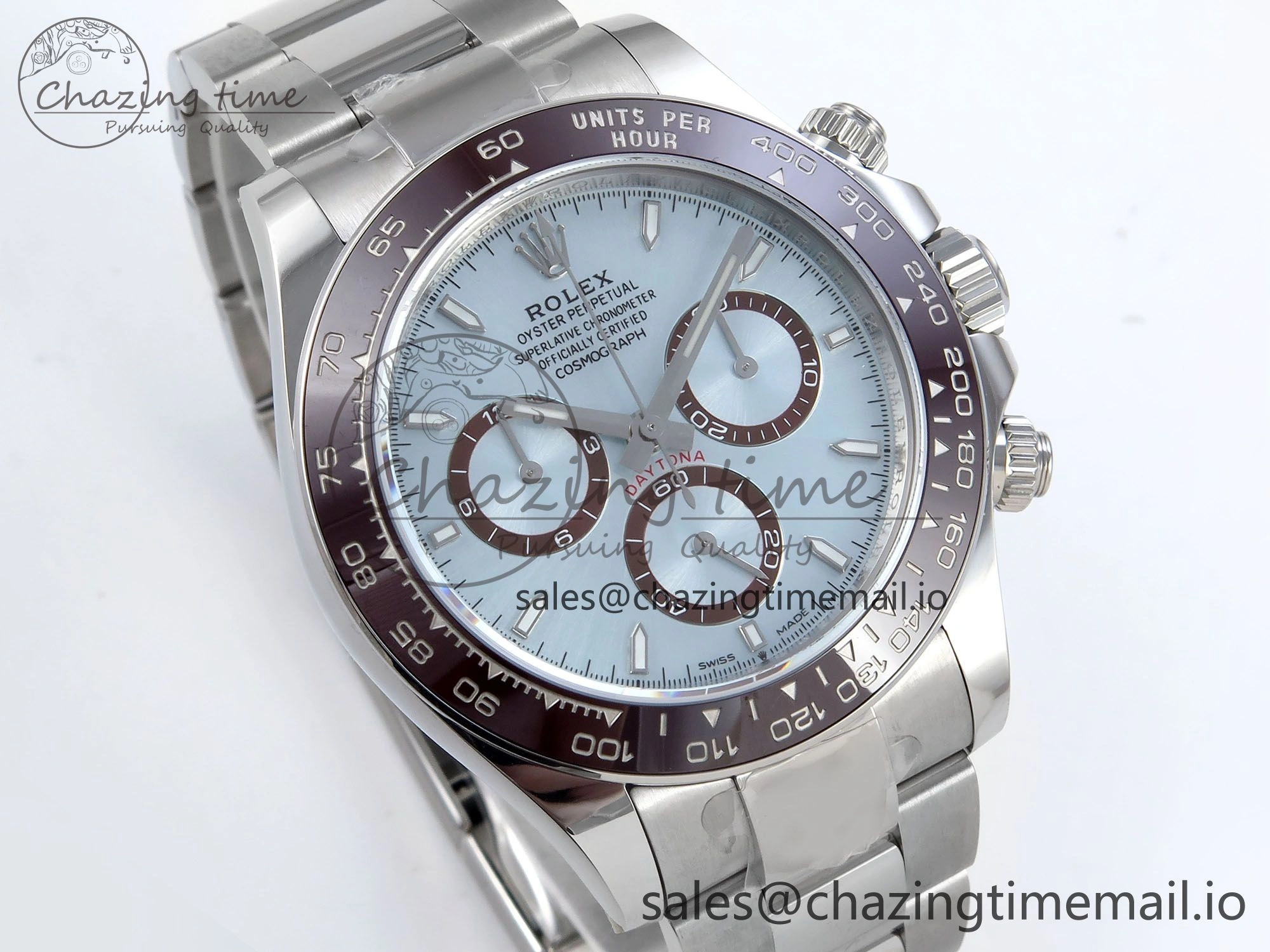 Daytona 126506 AR+F 1:1 Best Edition Ice Blue Dial Lume Marker on SS Braclet SH4131