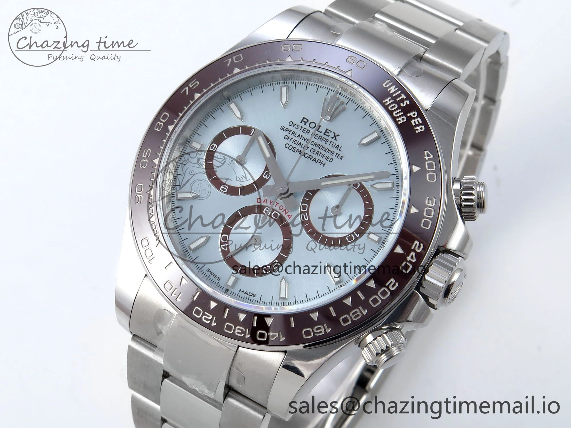 Daytona 126506 AR+F 1:1 Best Edition Ice Blue Dial Lume Marker on SS Braclet SH4131