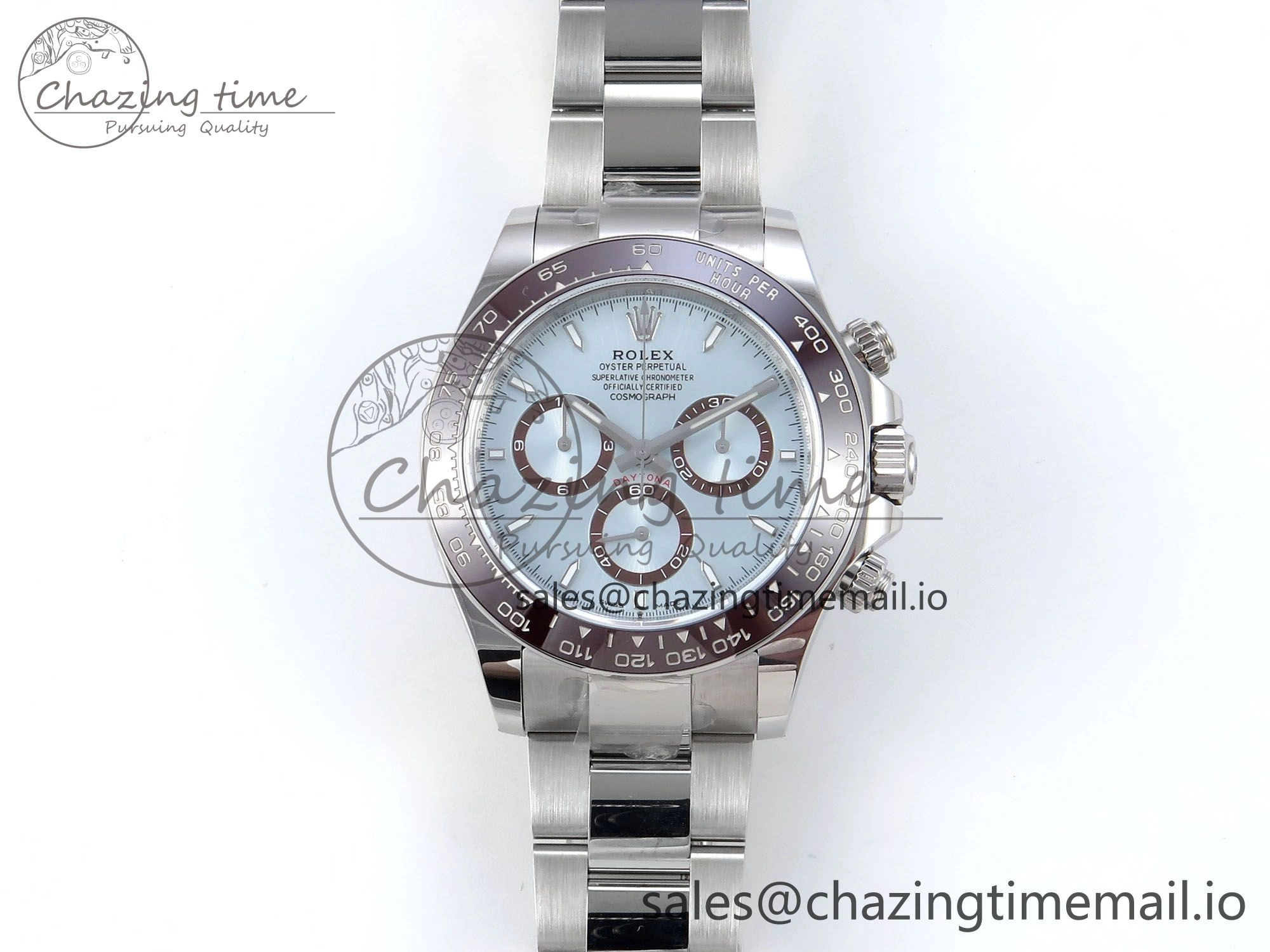 Daytona 126506 AR+F 1:1 Best Edition Ice Blue Dial Lume Marker on SS Braclet SH4131