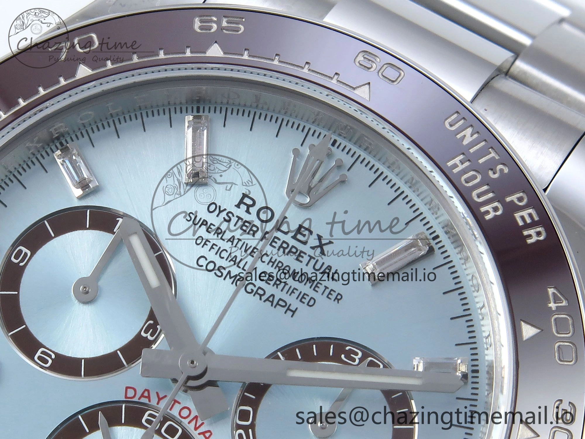 Daytona 126506 AR+F 1:1 Best Edition Ice Blue Diamonds Dial Lume Marker on SS Braclet SH4131