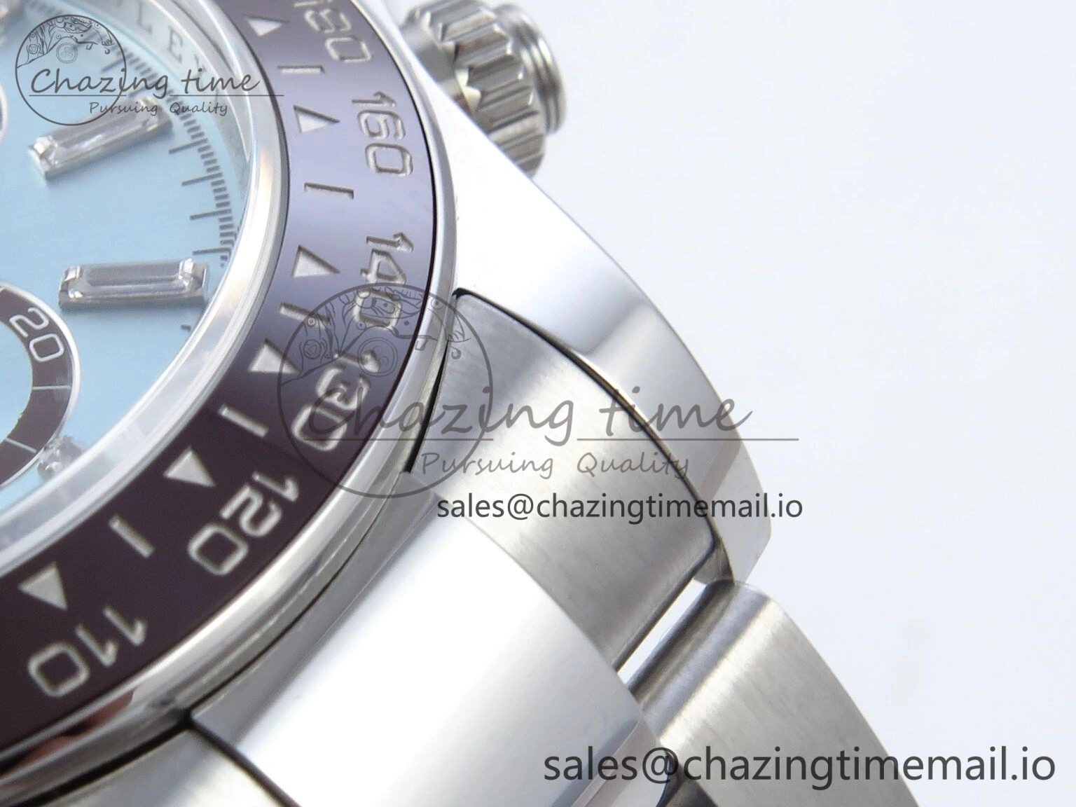 Daytona 126506 AR+F 1:1 Best Edition Ice Blue Diamonds Dial Lume Marker on SS Braclet SH4131
