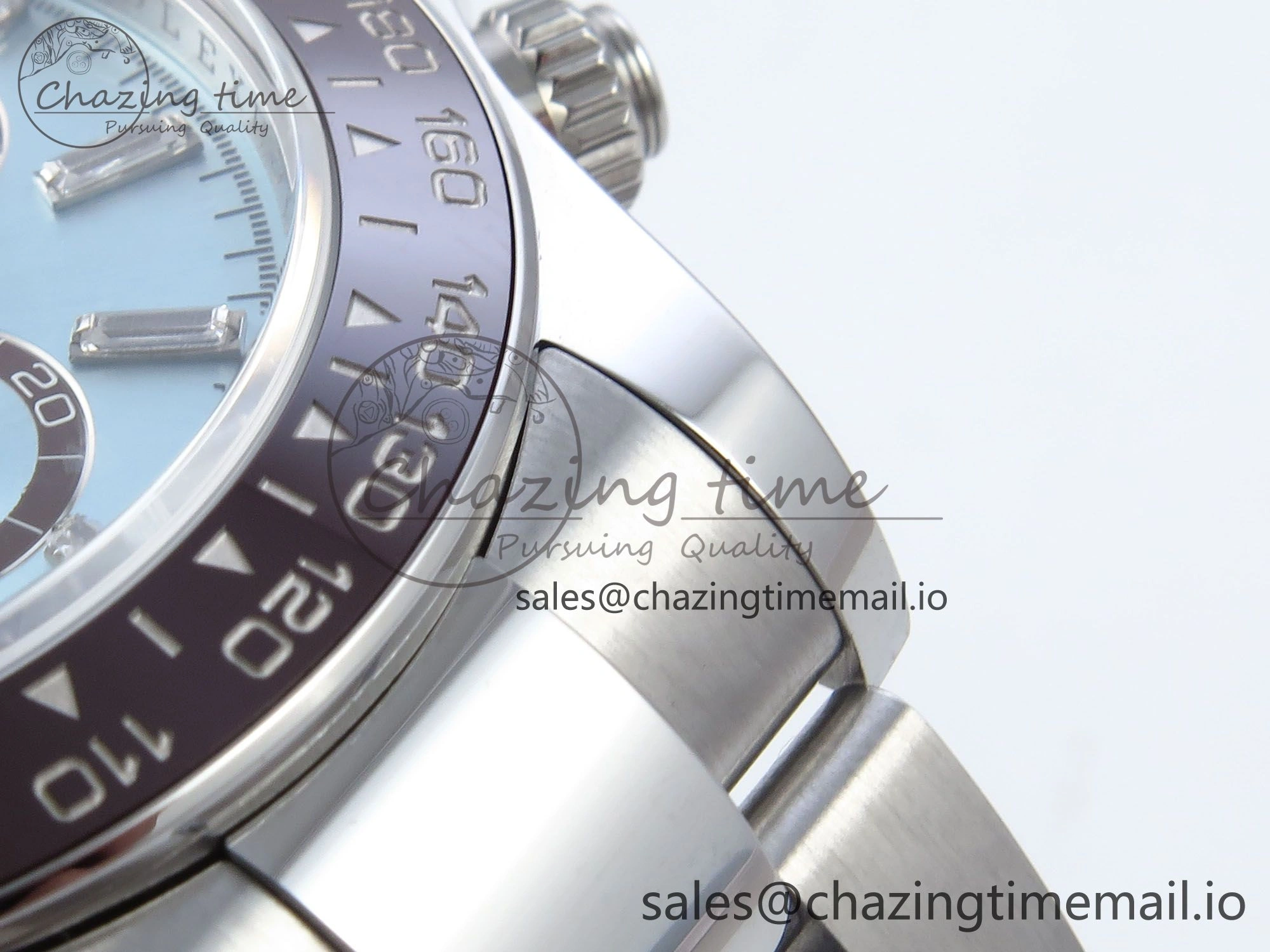 Daytona 126506 AR+F 1:1 Best Edition Ice Blue Diamonds Dial Lume Marker on SS Braclet SH4131