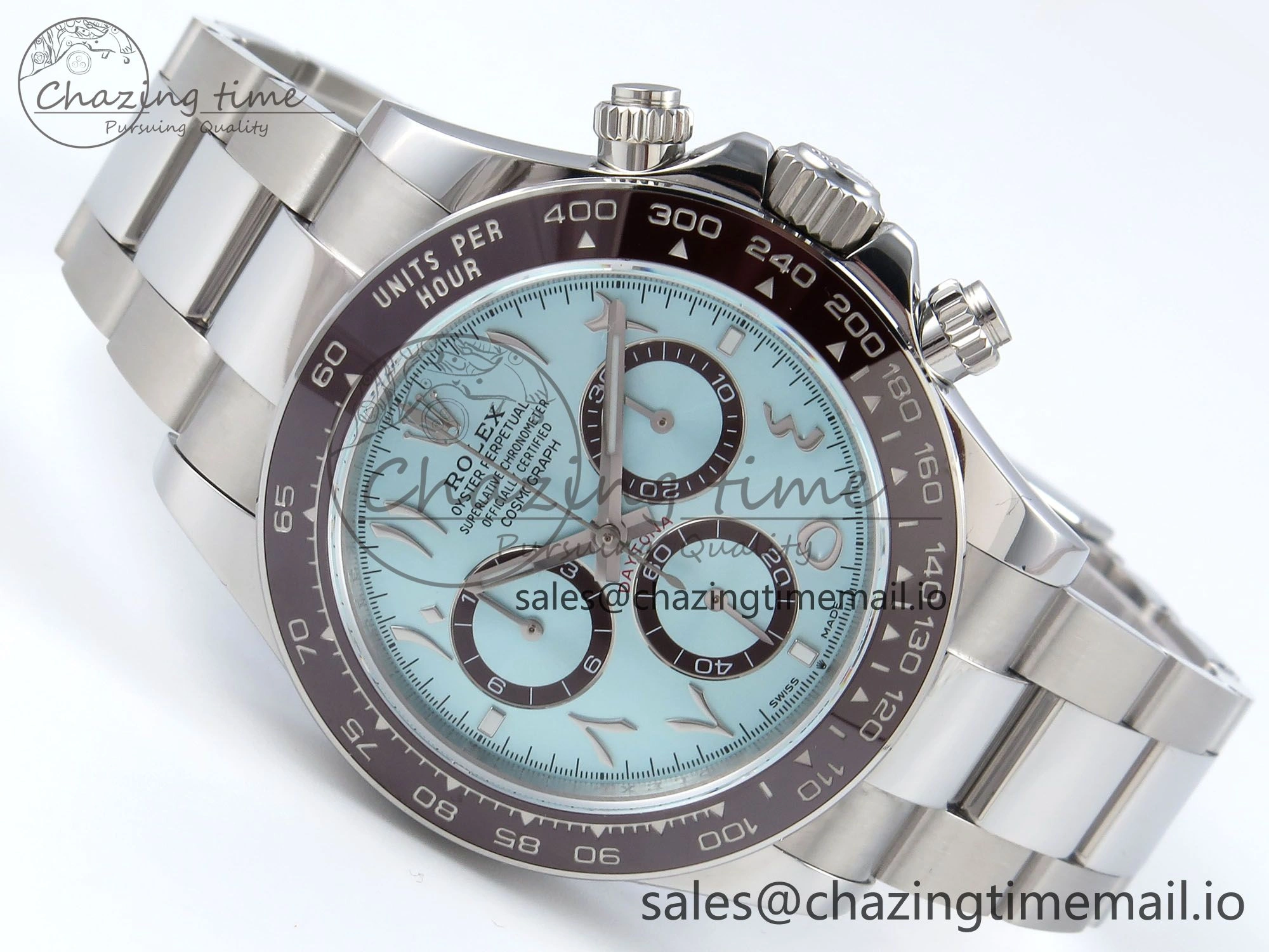 Daytona 126506 Arabic QF 1:1 Best Edition Ice Blue Dial on SS Bracelet QF4131 V10