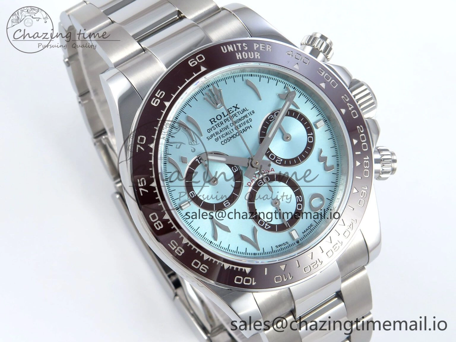 Daytona 126506 Arabic QF 1:1 Best Edition Ice Blue Dial on SS Bracelet QF4131 V10