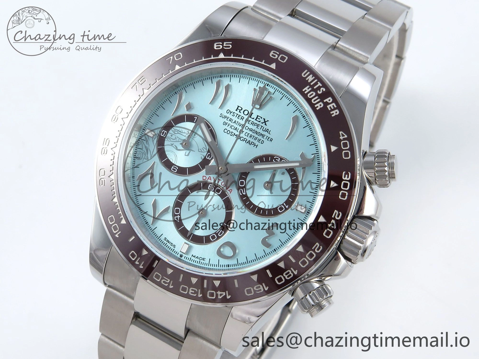 Daytona 126506 Arabic QF 1:1 Best Edition Ice Blue Dial on SS Bracelet QF4131 V10