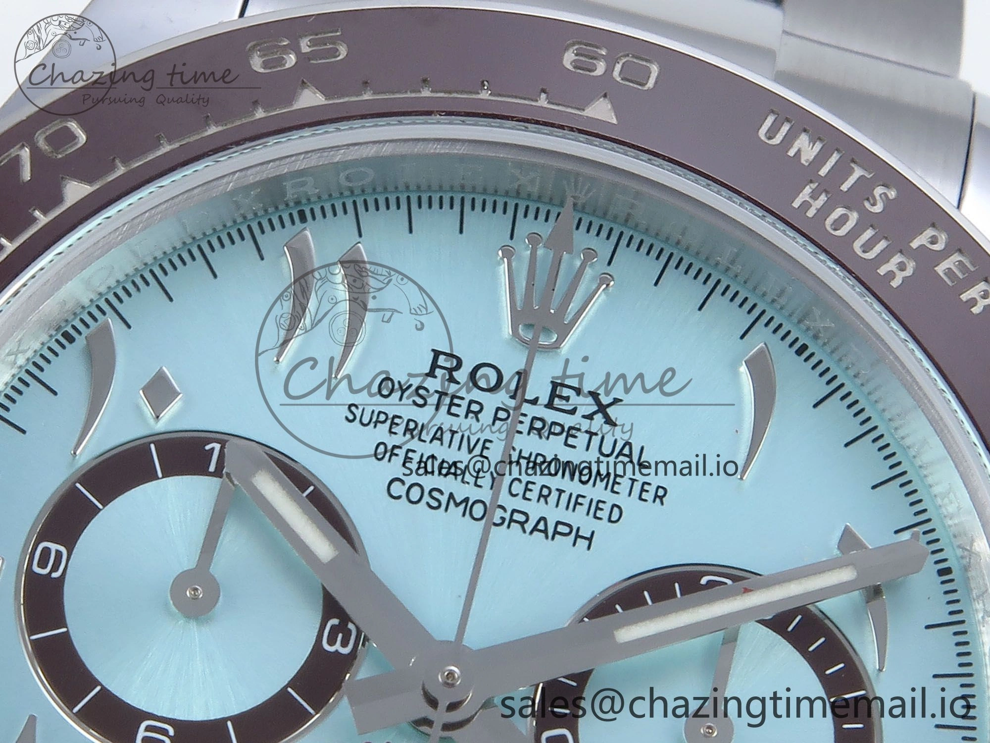 Daytona 126506 Arabic QF 1:1 Best Edition Ice Blue Dial on SS Bracelet SH4131 V6 (Gain Weight)