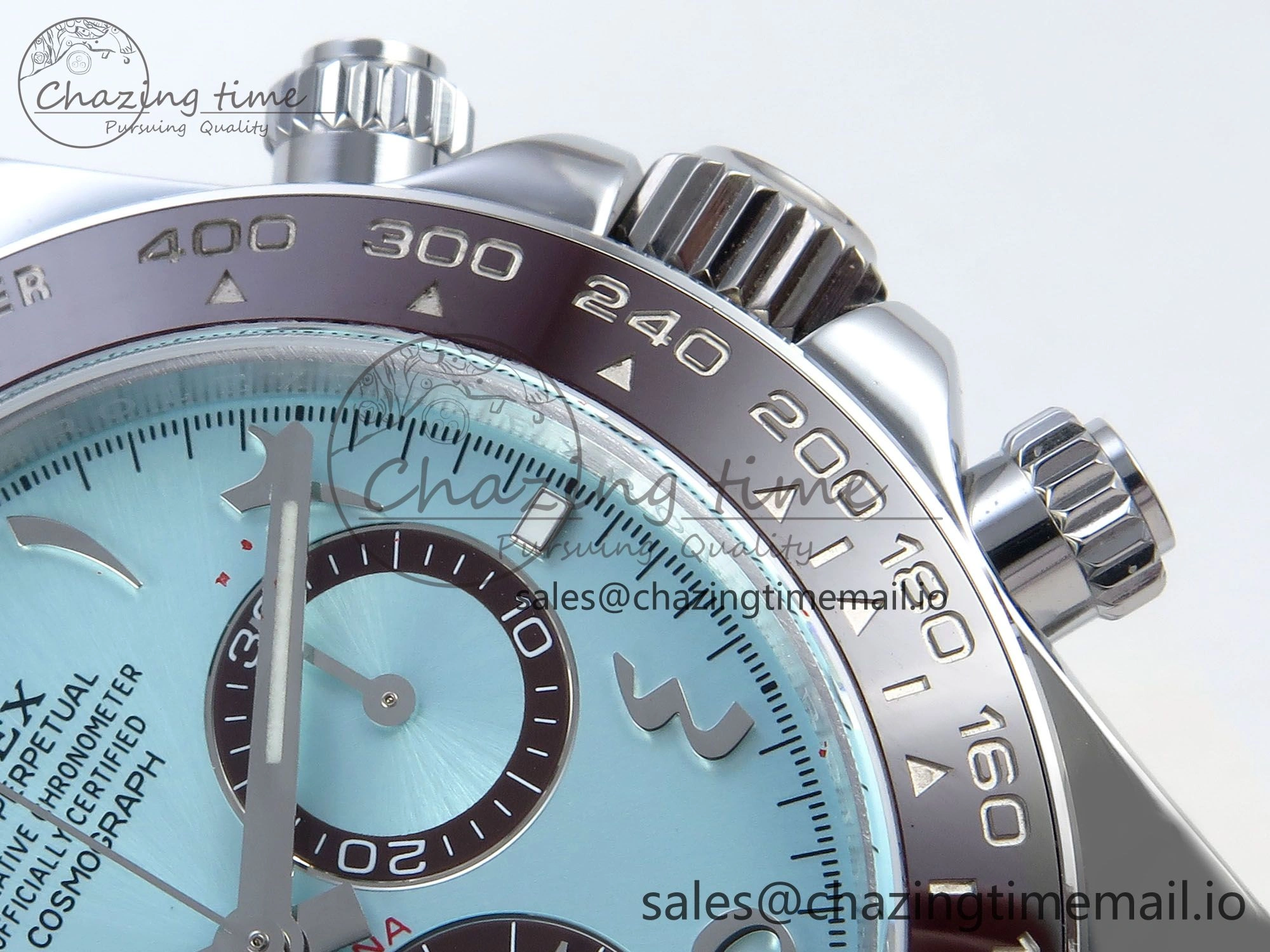 Daytona 126506 Arabic QF 1:1 Best Edition Ice Blue Dial on SS Bracelet SH4131 V6 (Gain Weight)