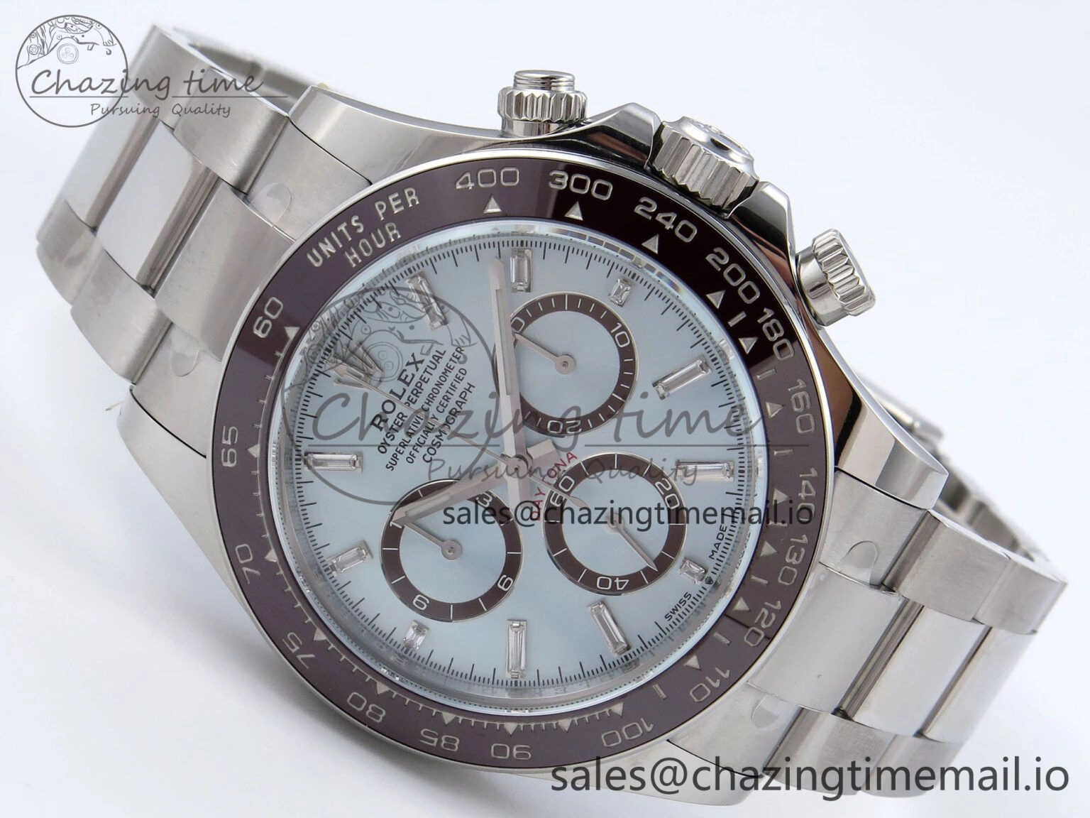 Daytona 126506 QF+ 1:1 Best Edition 904L Steel Ice Blue Diamonds Dial on SS Bracelet SH4131