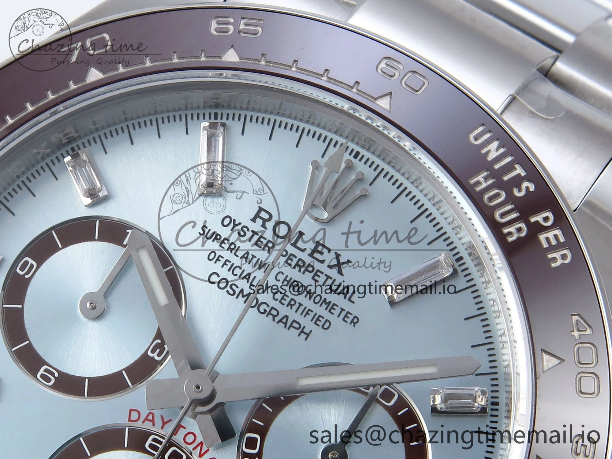 Daytona 126506 QF+ 1:1 Best Edition 904L Steel Ice Blue Diamonds Dial on SS Bracelet SH4131