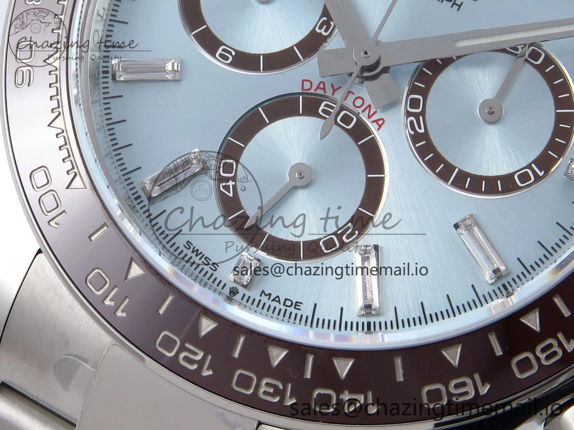 Daytona 126506 QF+ 1:1 Best Edition 904L Steel Ice Blue Diamonds Dial on SS Bracelet SH4131