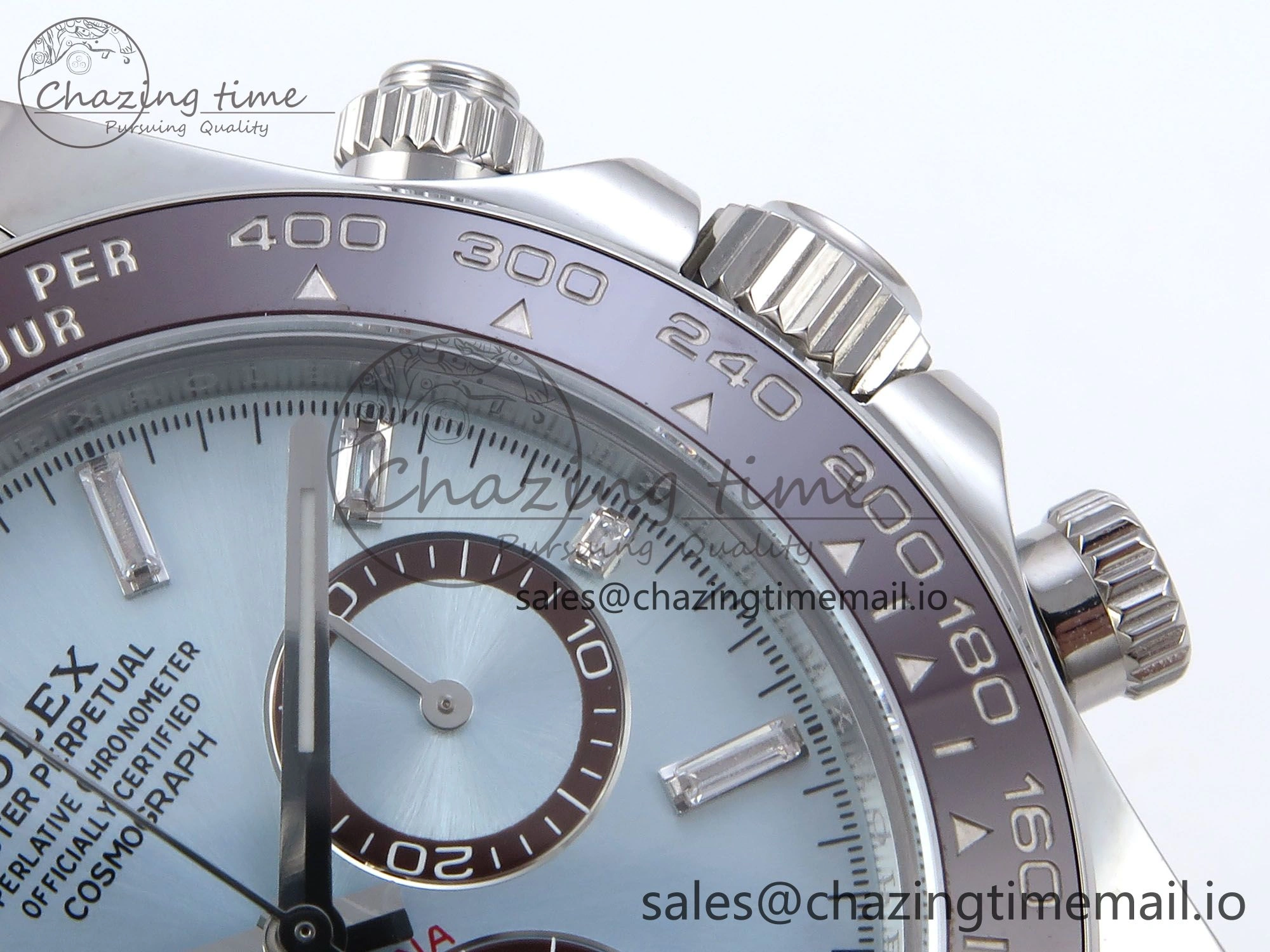 Daytona 126506 QF+ 1:1 Best Edition 904L Steel Ice Blue Diamonds Dial on SS Bracelet SH4131