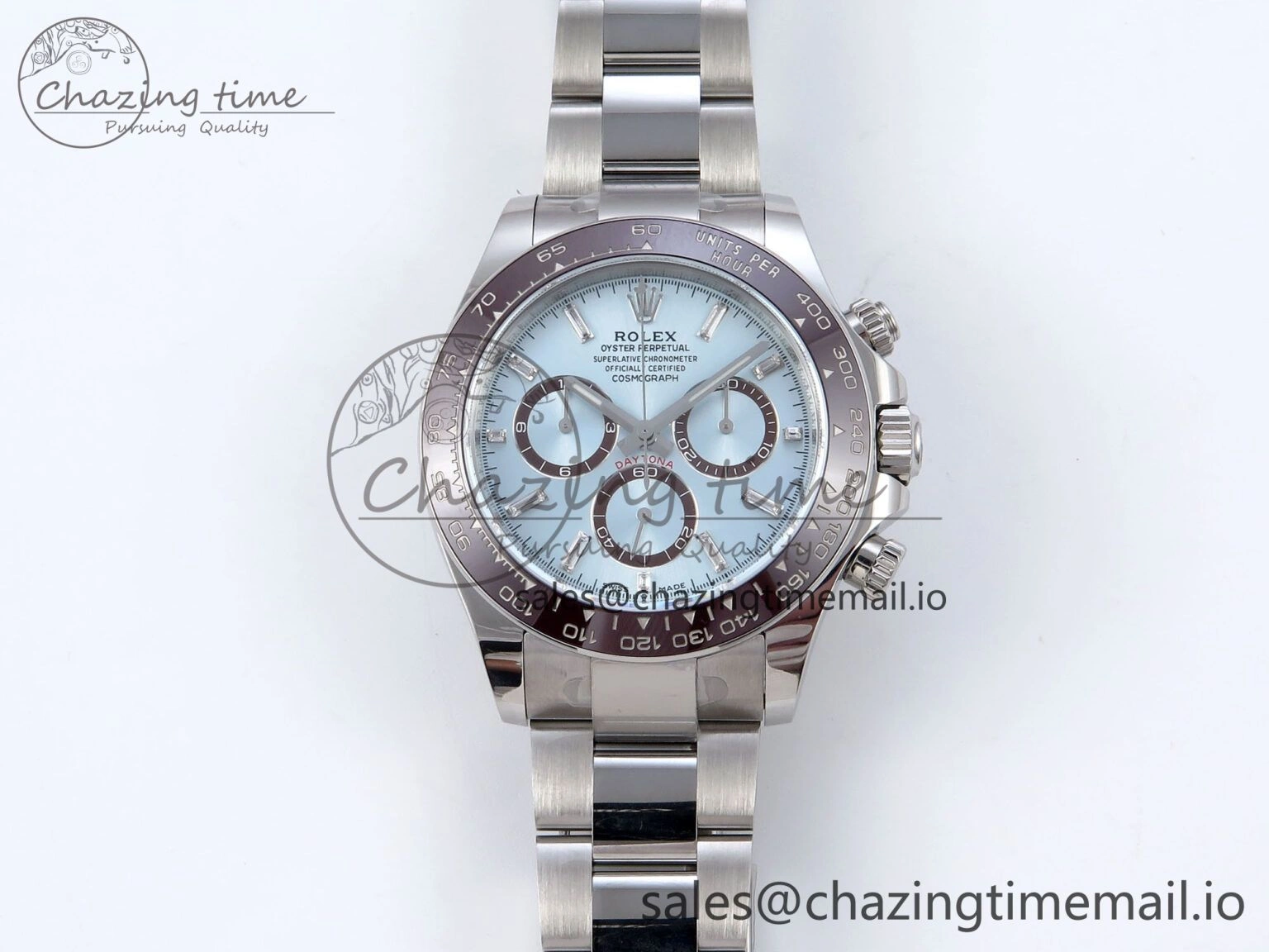 Daytona 126506 QF+ 1:1 Best Edition 904L Steel Ice Blue Diamonds Dial on SS Bracelet SH4131