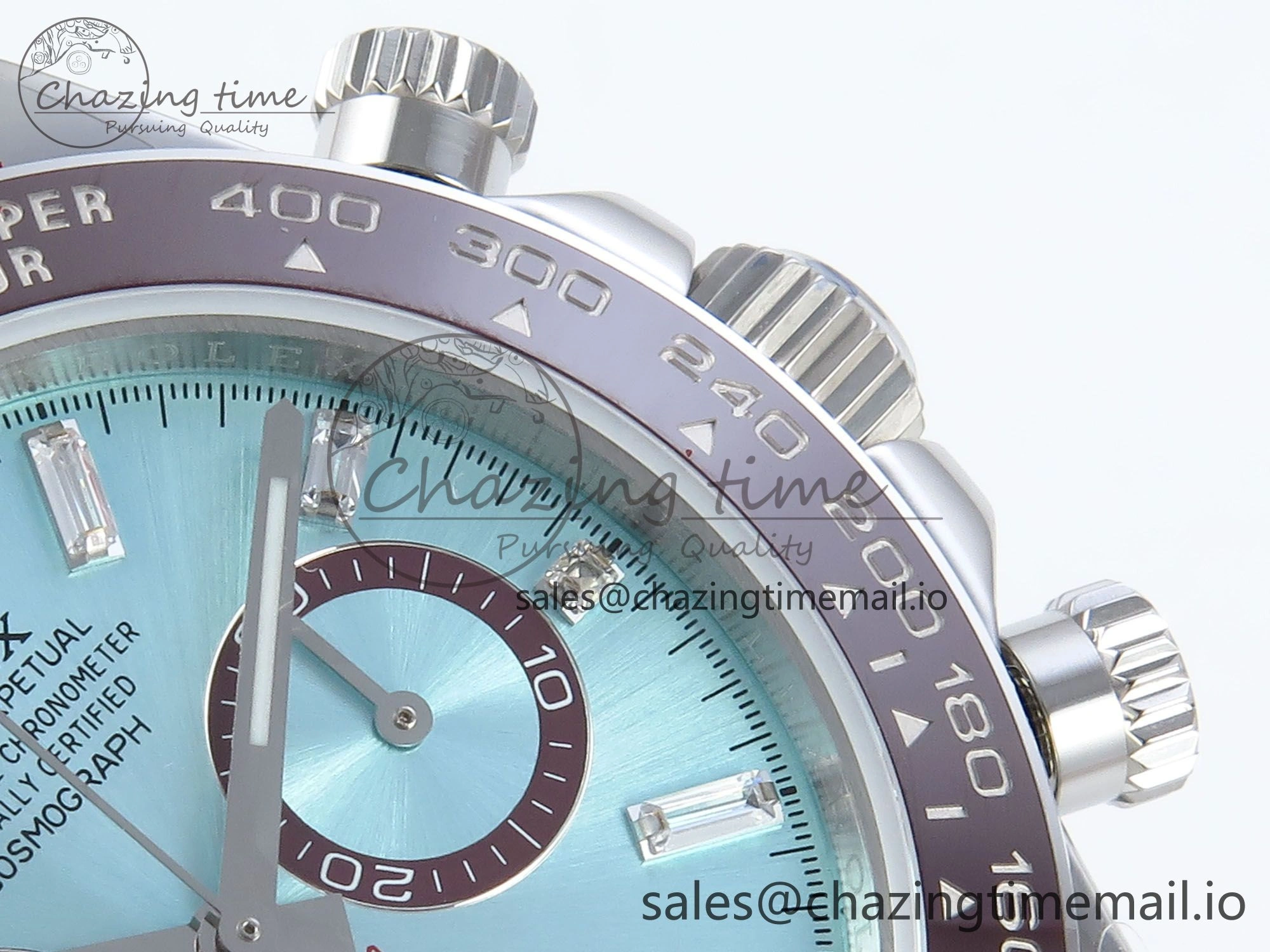 Daytona 126506 QF 1:1 Best Edition Ice Blue Crystal Dial on SS Bracelet Strap SH4131 V5