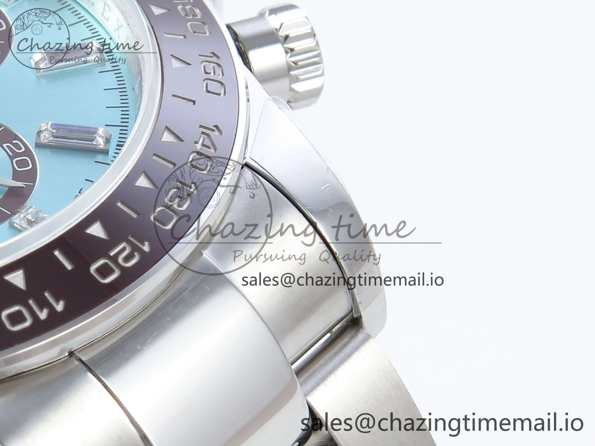 Daytona 126506 QF 1:1 Best Edition Ice Blue Crystal Dial on SS Bracelet Strap SH4131 V5