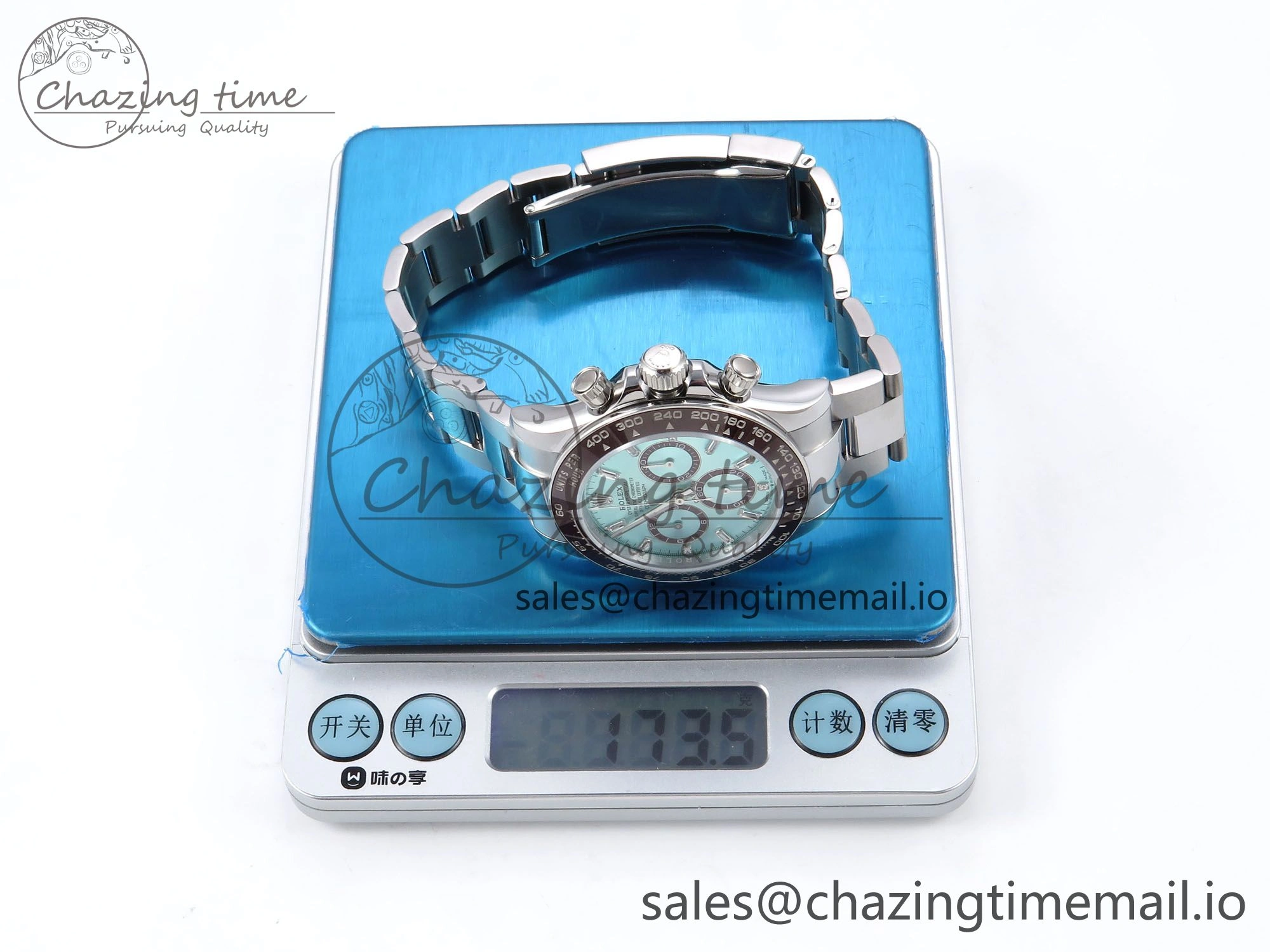 Daytona 126506 QF 1:1 Best Edition Ice Blue Dial Crystal Marker on SS YG Bracelet SH4131 V6 (Gain Weight）