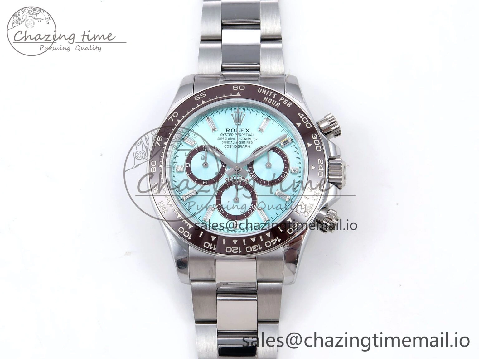 Daytona 126506 QF 1:1 Best Edition Ice Blue Dial Crystal Marker on SS YG Bracelet SH4131 V6 (Gain Weight）