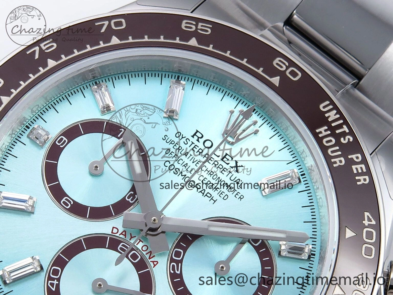 Daytona 126506 QF 1:1 Best Edition Ice Blue Dial Crystal Marker on SS YG Bracelet SH4131 V6 (Gain Weight）