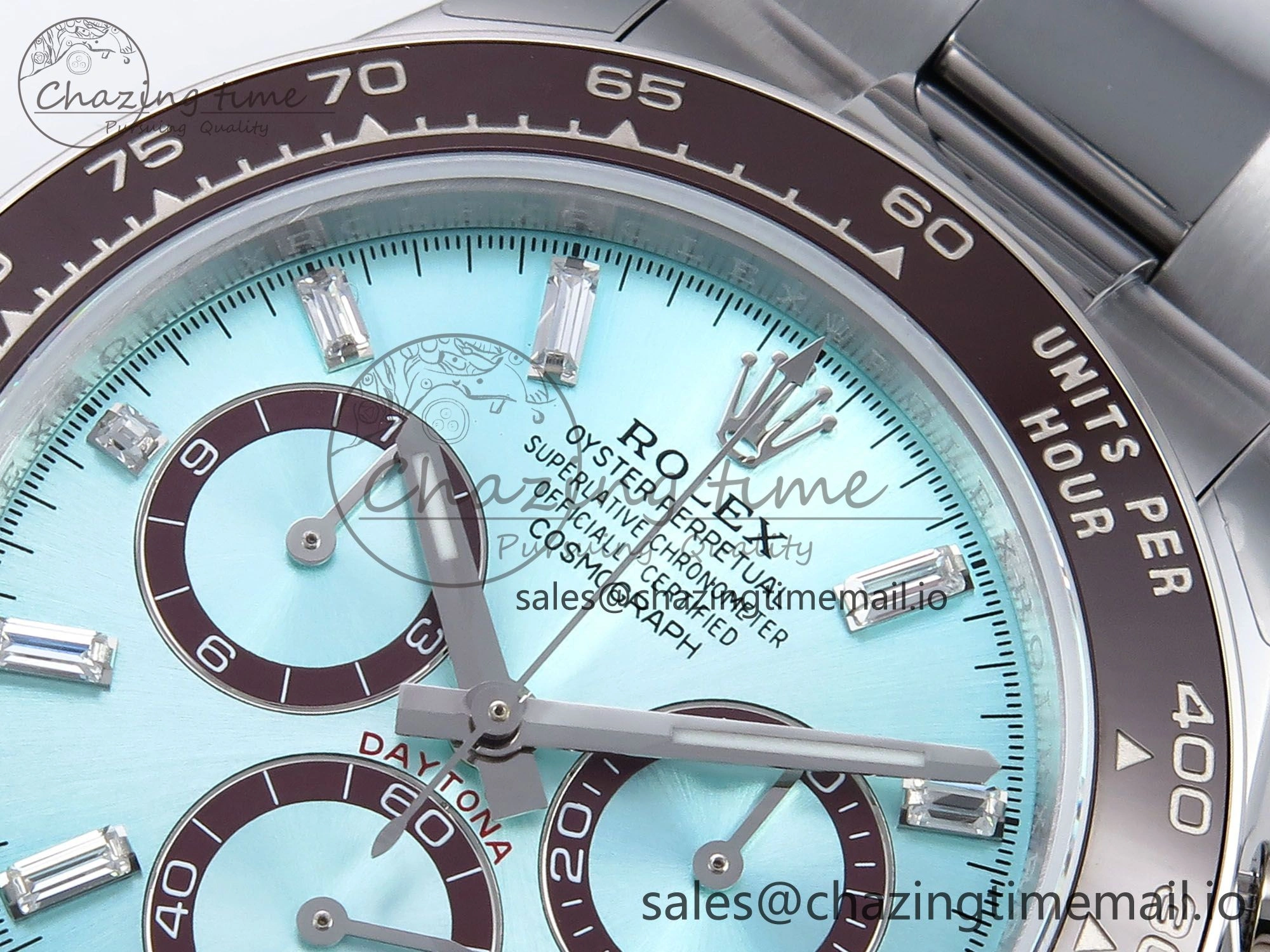 Daytona 126506 QF 1:1 Best Edition Ice Blue Dial Crystal Marker on SS YG Bracelet SH4131 V6 (Gain Weight）