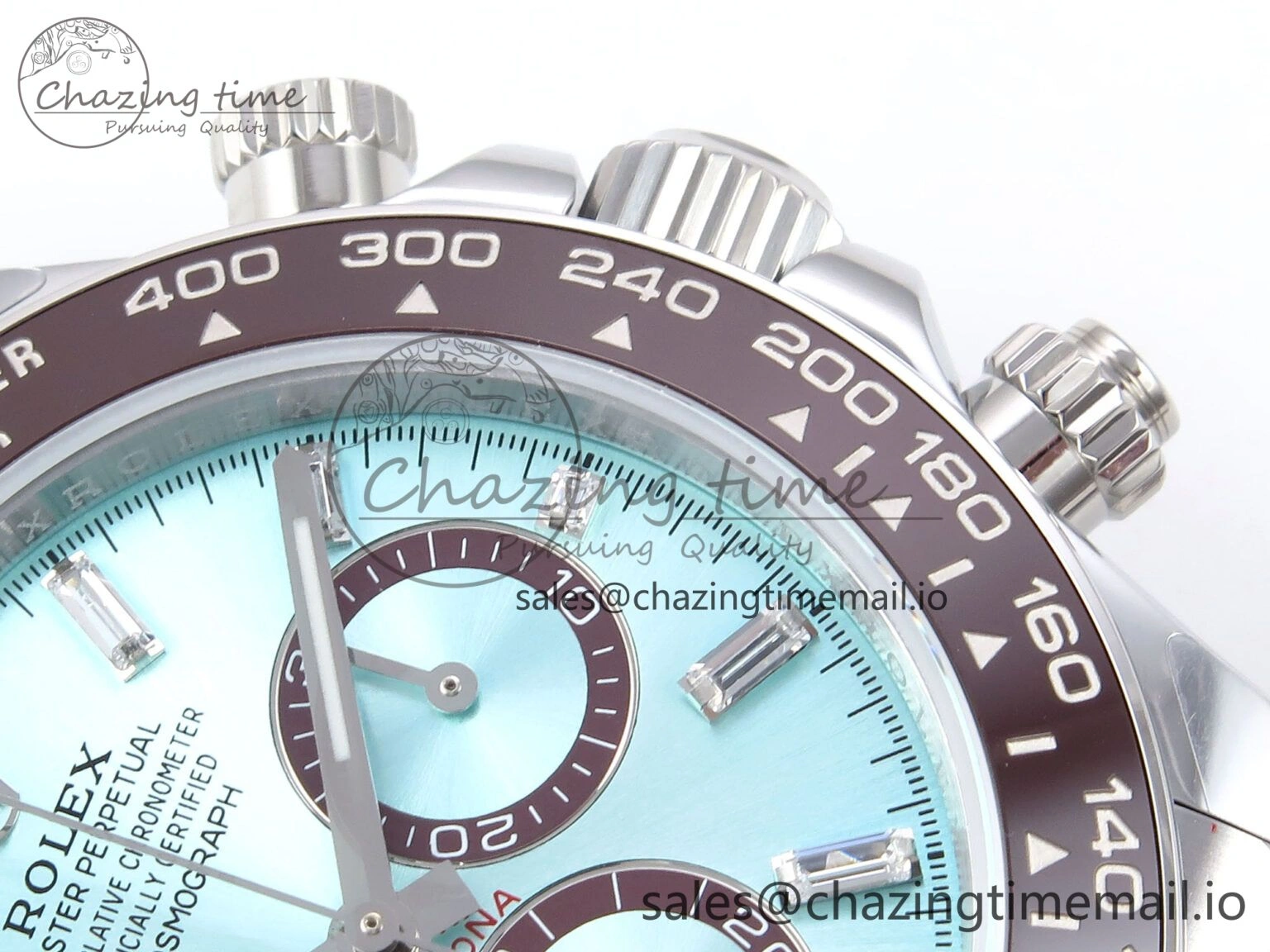 Daytona 126506 QF 1:1 Best Edition Ice Blue Dial Crystal Marker on SS YG Bracelet SH4131 V6 (Gain Weight）