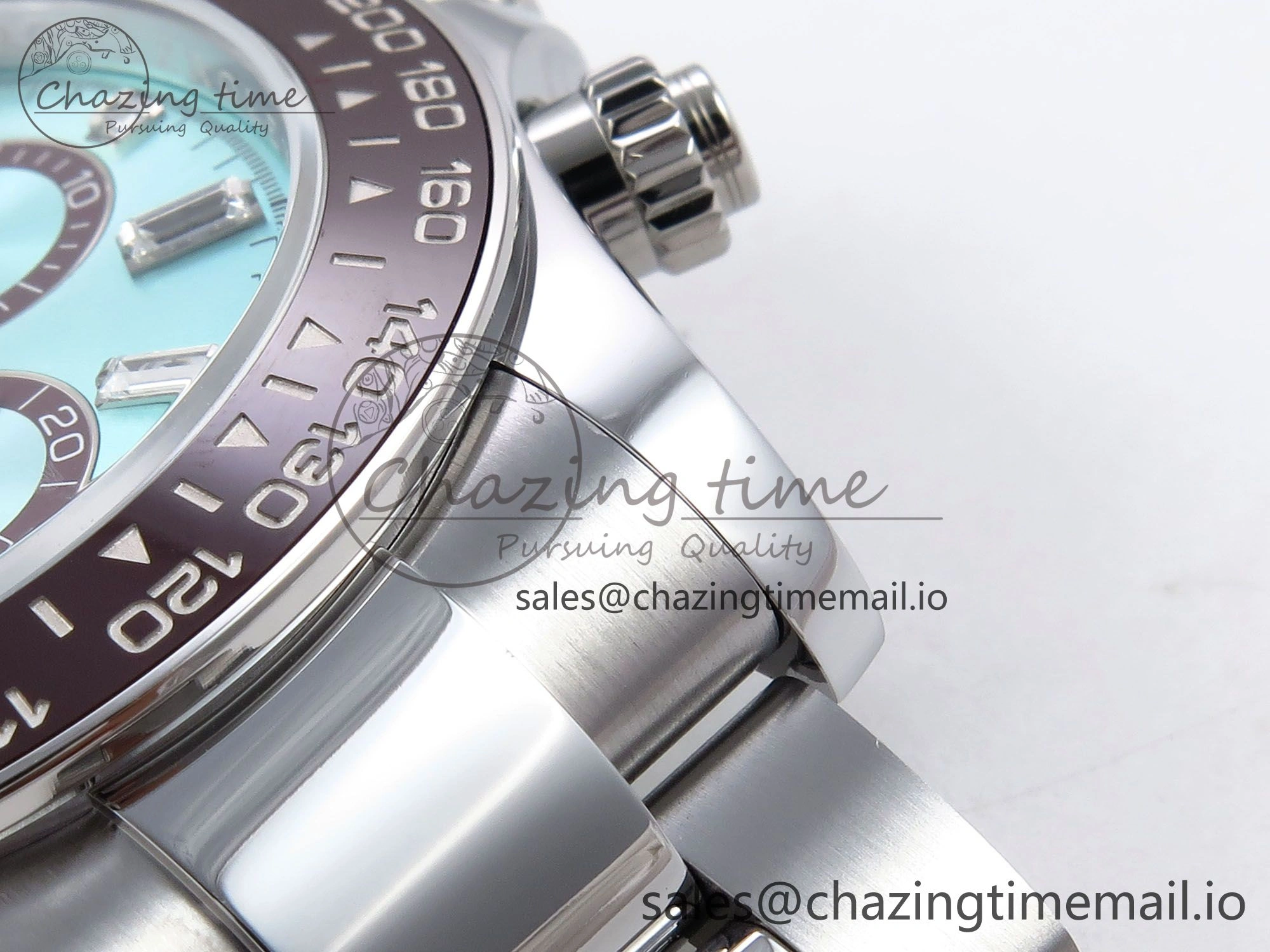 Daytona 126506 QF 1:1 Best Edition Ice Blue Dial Crystal Marker on SS YG Bracelet SH4131 V6 (Gain Weight）