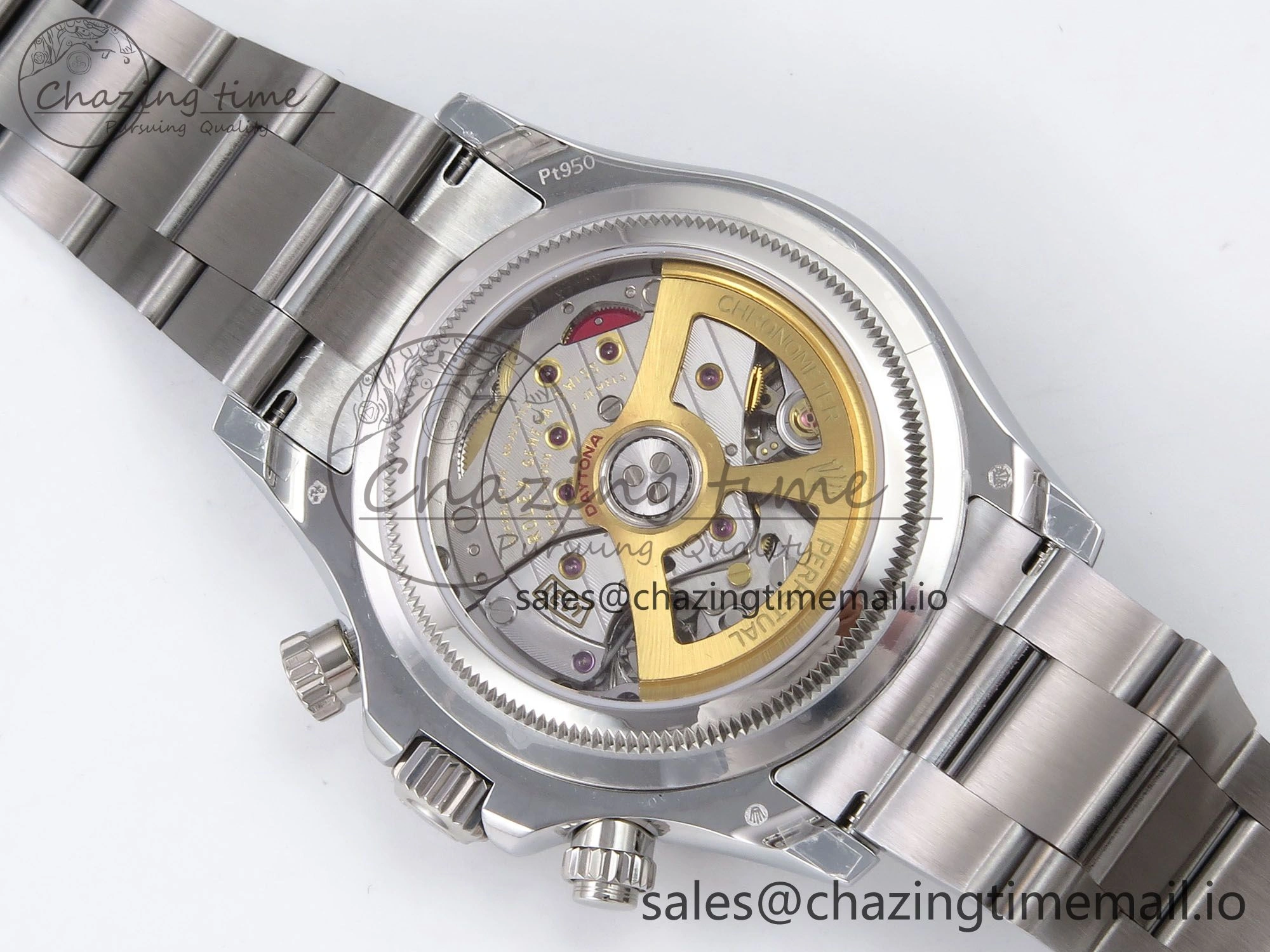 Daytona 126506 QF 1:1 Best Edition Ice Blue Dial Crystal Marker on SS YG Bracelet SH4131 V6 (Gain Weight）