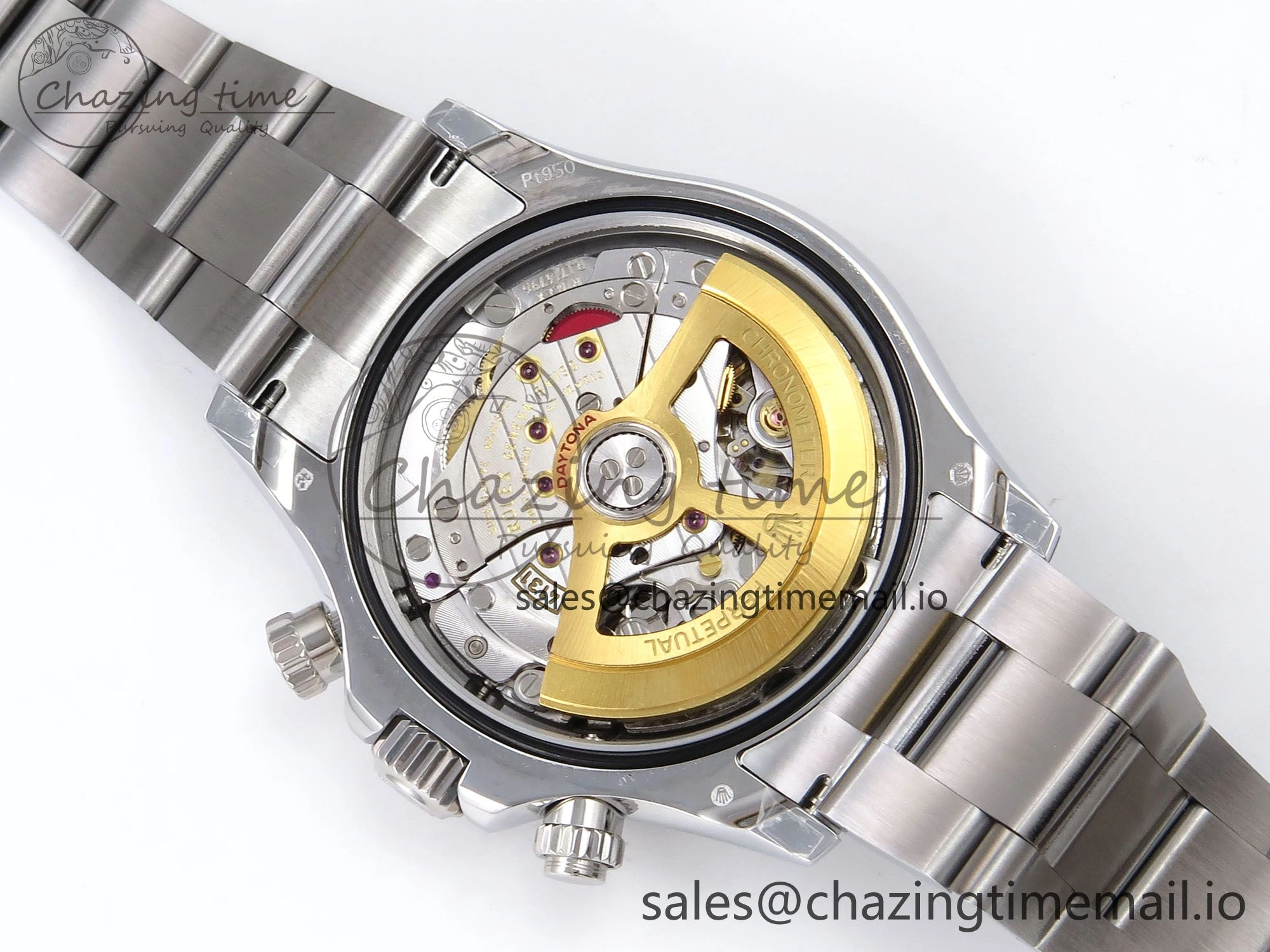 Daytona 126506 QF 1:1 Best Edition Ice Blue Dial Crystal Marker on SS YG Bracelet SH4131 V6 (Gain Weight）