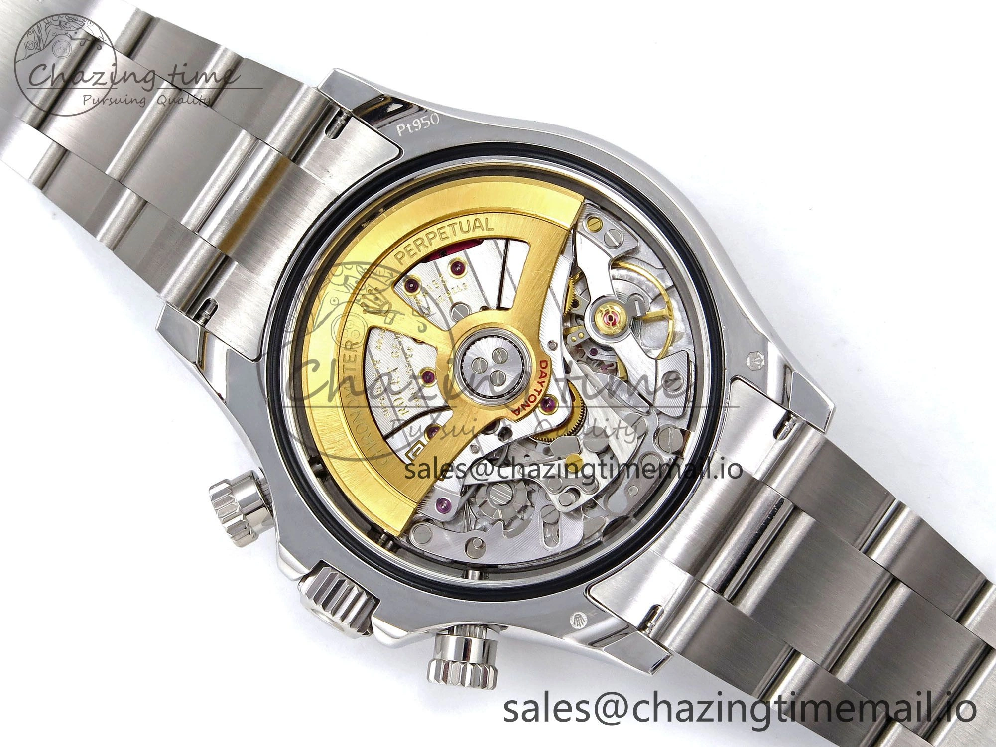Daytona 126506 QF 1:1 Best Edition Ice Blue Dial Crystal Marker on SS YG Braclet SH4131 V5