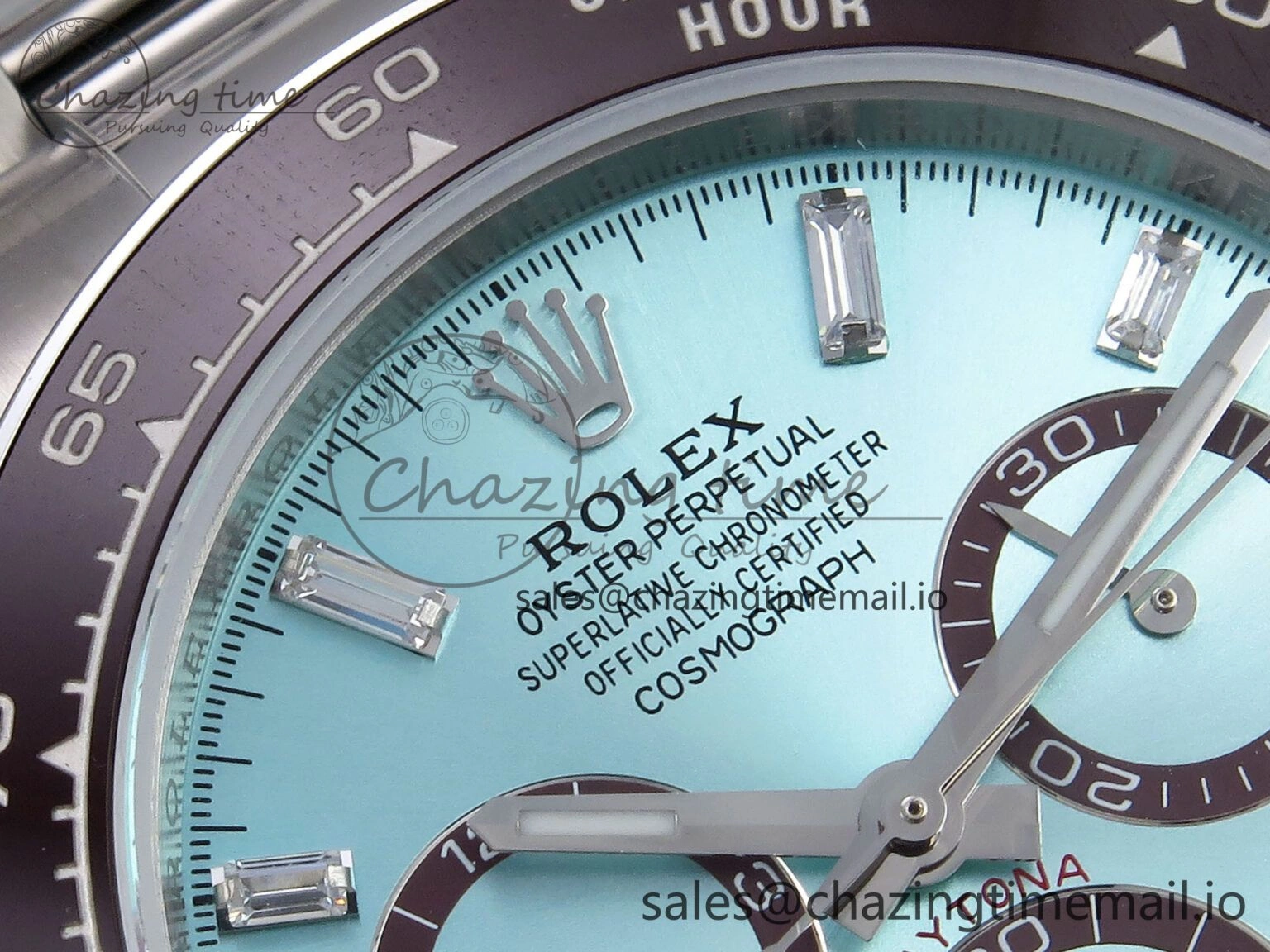 Daytona 126506 QF 1:1 Best Edition Ice Blue Dial Crystal Marker on SS YG Braclet SH4131 V5