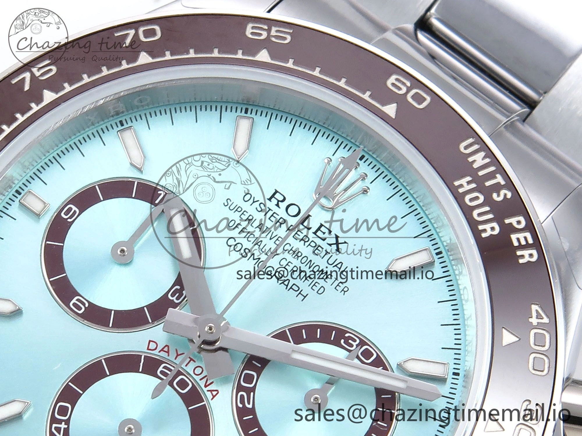 Daytona 126506 QF 1:1 Best Edition Ice Blue Dial Lume Marker on SS YG Bracelet SH4131 V6 (Gain Weight）