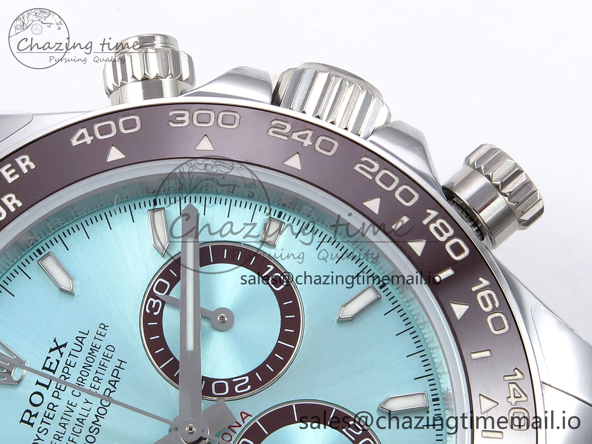 Daytona 126506 QF 1:1 Best Edition Ice Blue Dial Lume Marker on SS YG Bracelet SH4131 V6 (Gain Weight）